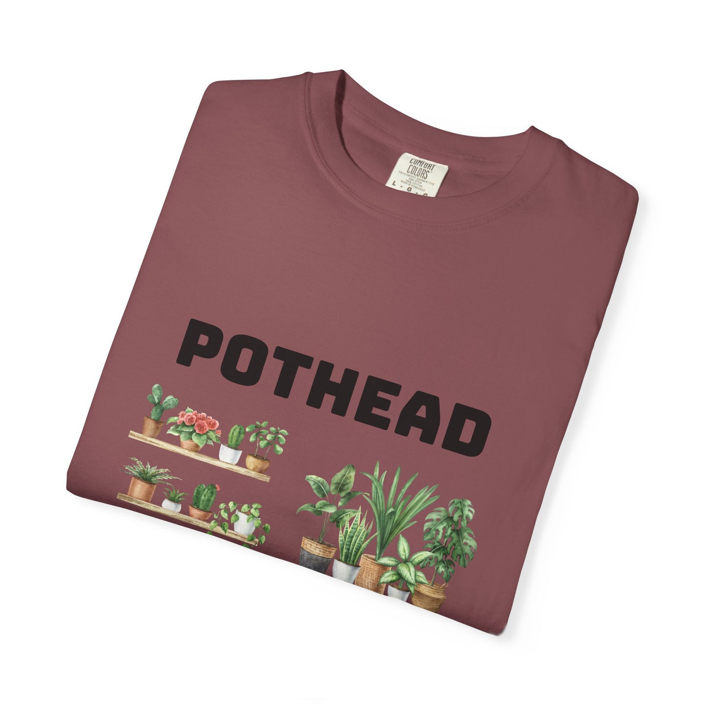Pothead Graphic Tee, Plant Lover Unisex Shirt, Herb Enthusiast T-shirt, Botanical Print Top, Gardening Gift Apparel