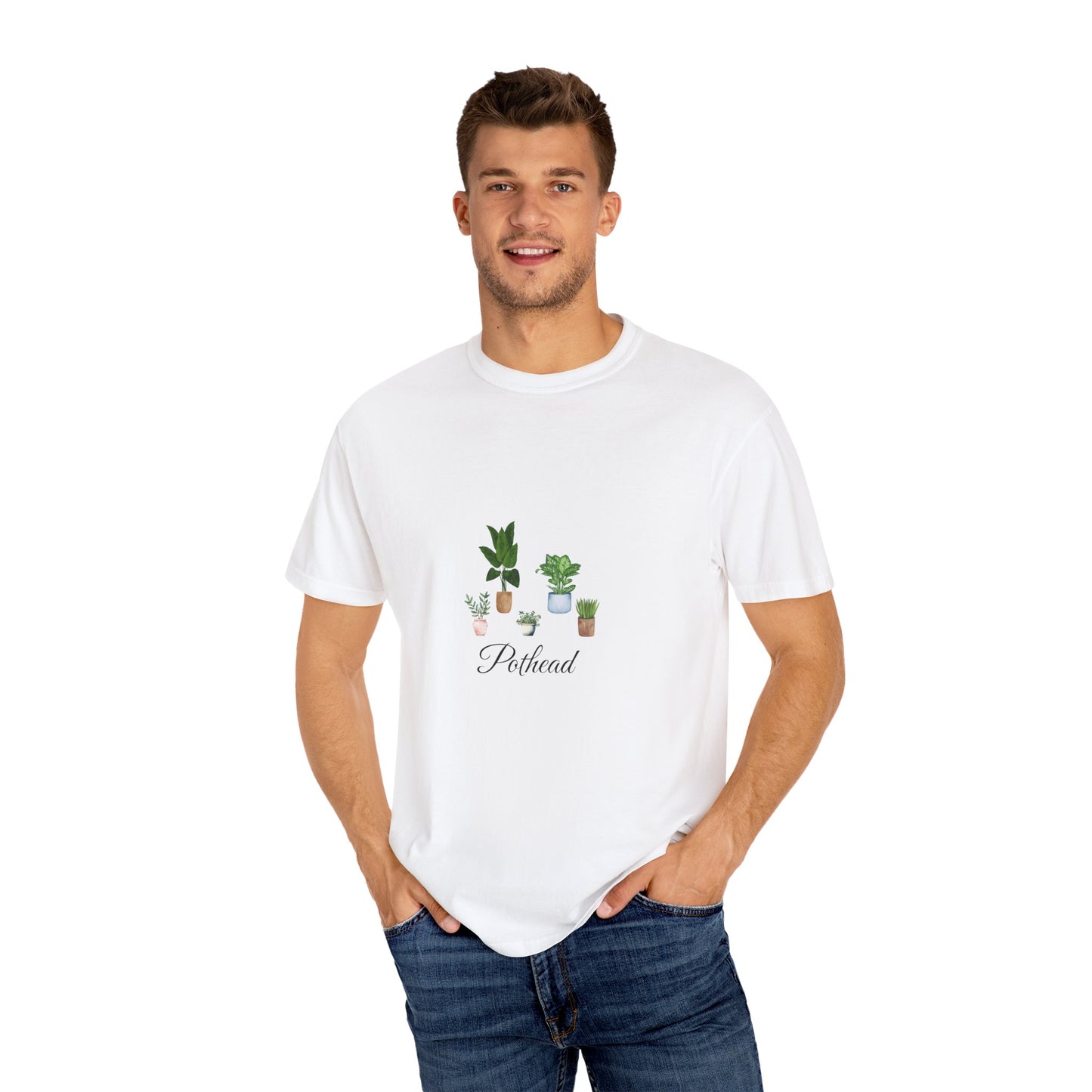 Planted Pots Pothead, Plant Lover Unisex Shirt, Herb Enthusiast T-shirt, Botanical Print Top, Gardening Gift Apparel