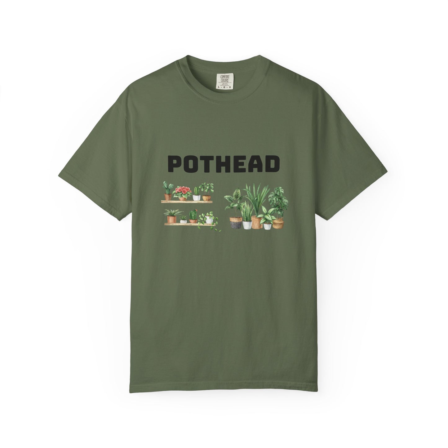 Pothead Graphic Tee, Plant Lover Unisex Shirt, Herb Enthusiast T-shirt, Botanical Print Top, Gardening Gift Apparel