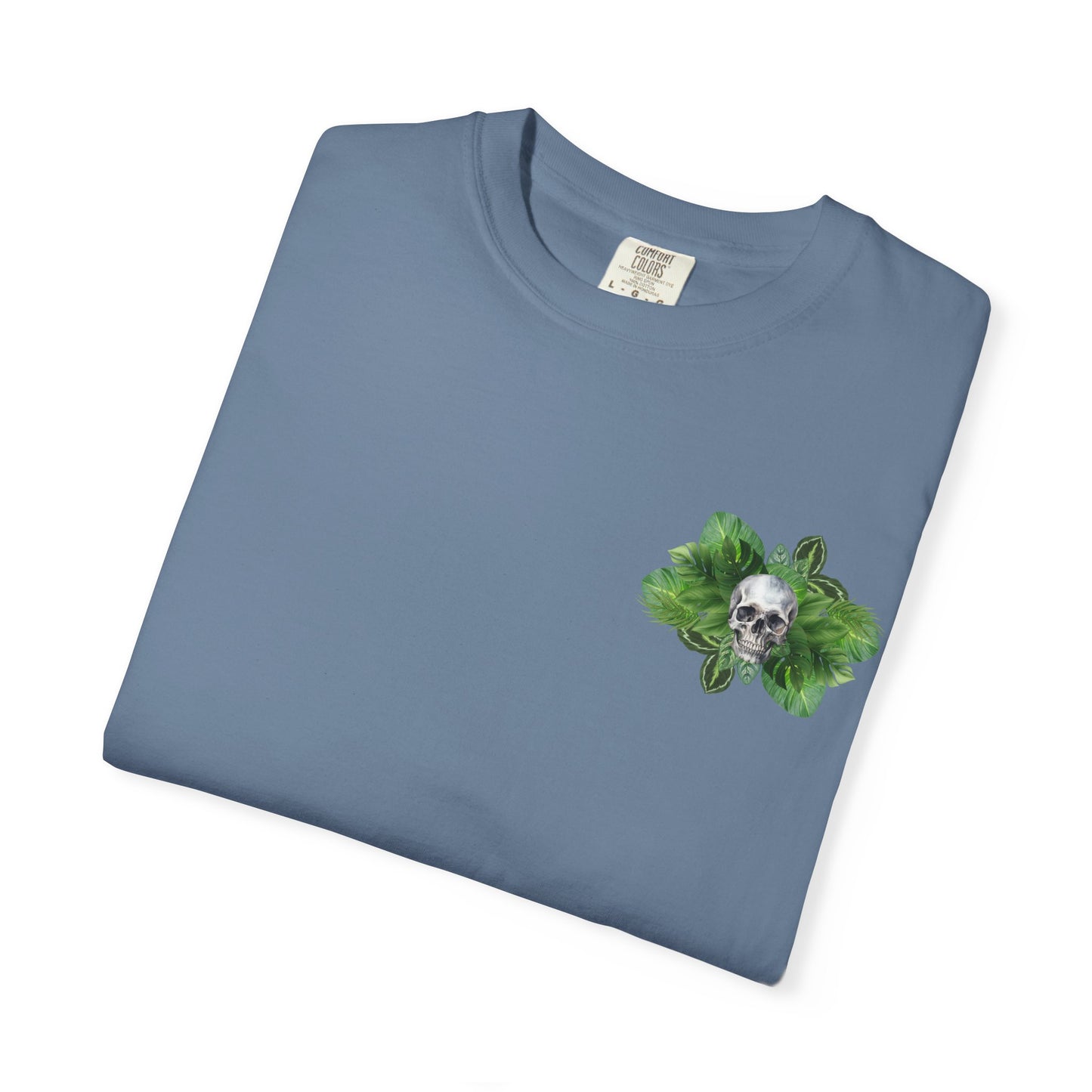 Plant and Skull Graphic Tee, Plant Lover Unisex Shirt, Herb Enthusiast T-shirt, Botanical Print Top, Gardening Gift Apparel