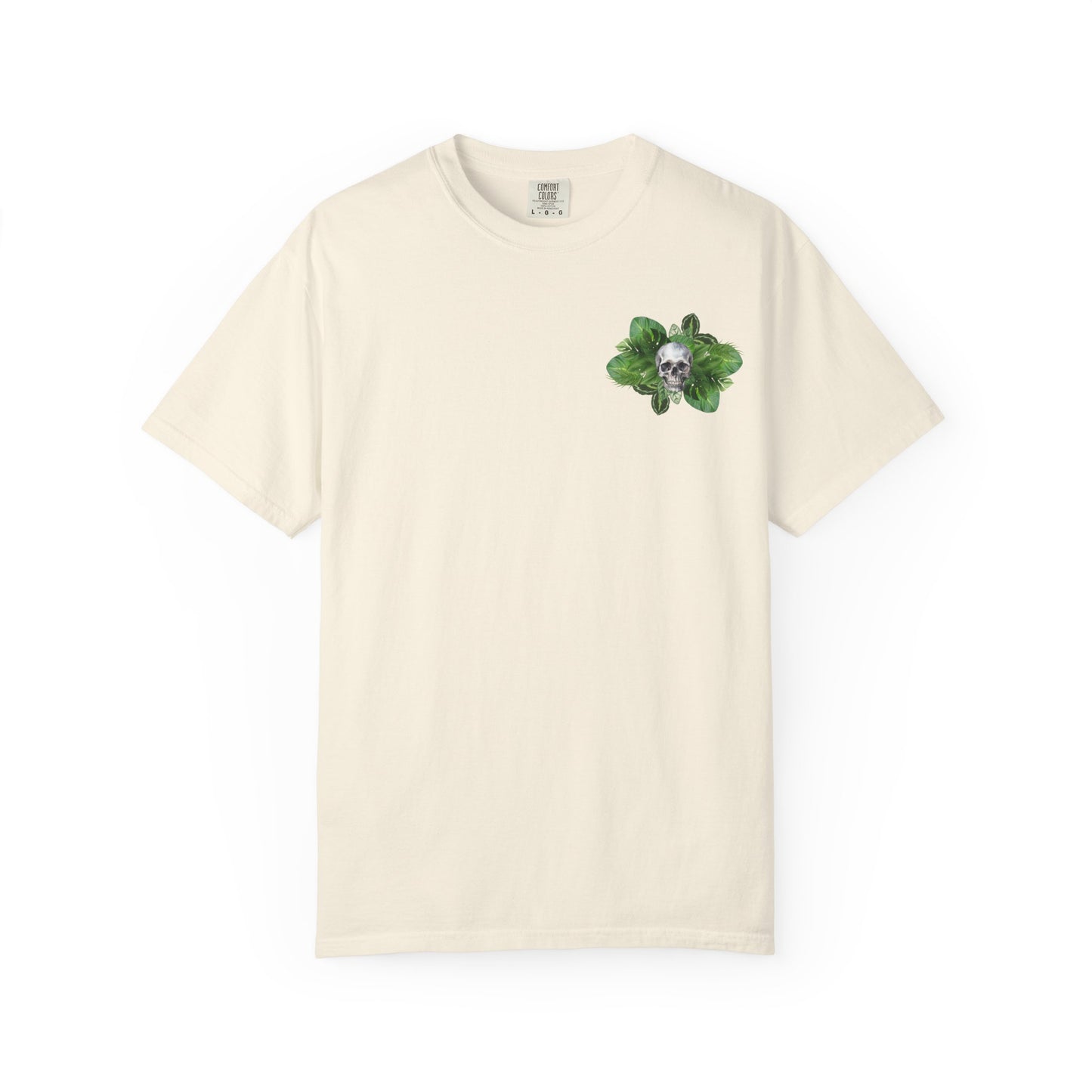 Plant and Skull Graphic Tee, Plant Lover Unisex Shirt, Herb Enthusiast T-shirt, Botanical Print Top, Gardening Gift Apparel
