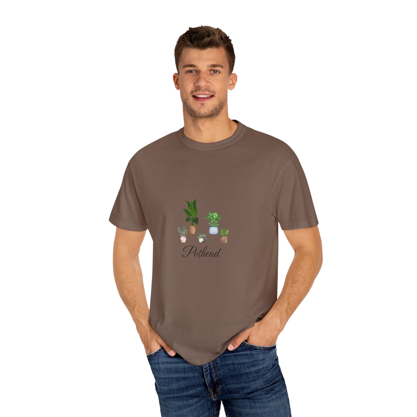 Planted Pots Pothead, Plant Lover Unisex Shirt, Herb Enthusiast T-shirt, Botanical Print Top, Gardening Gift Apparel