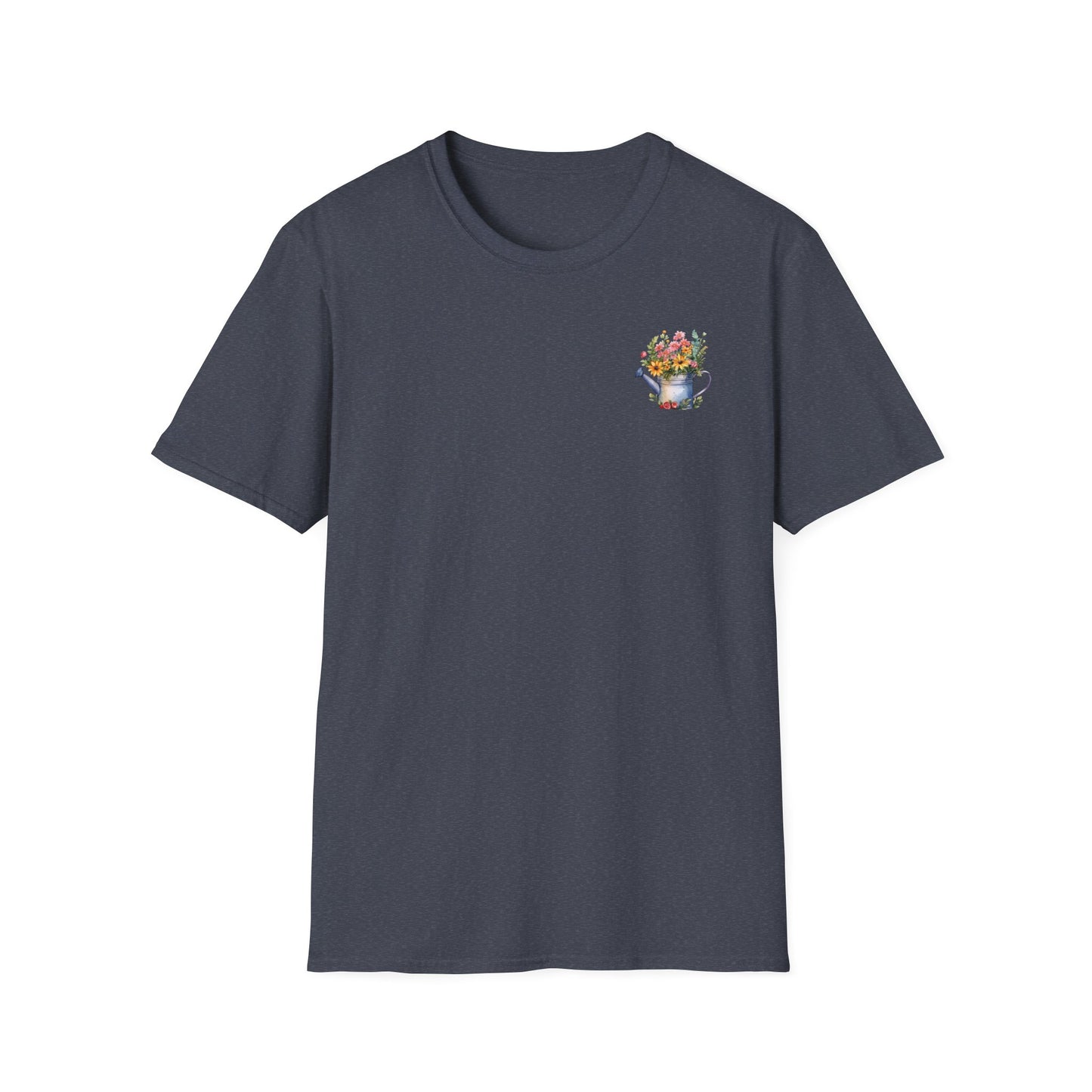 Cute Watering Can Floral Unisex T-Shirt, Gardening Gift, Spring Fashion, Botanical Tee, Birthday Present, Eco-Friendly Style