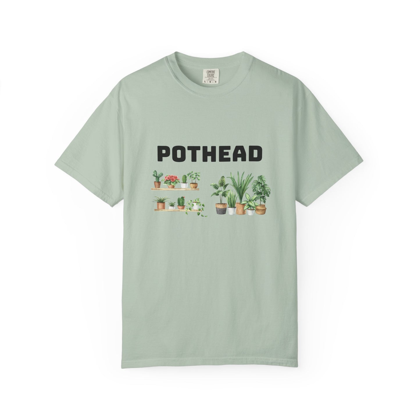 Pothead Graphic Tee, Plant Lover Unisex Shirt, Herb Enthusiast T-shirt, Botanical Print Top, Gardening Gift Apparel