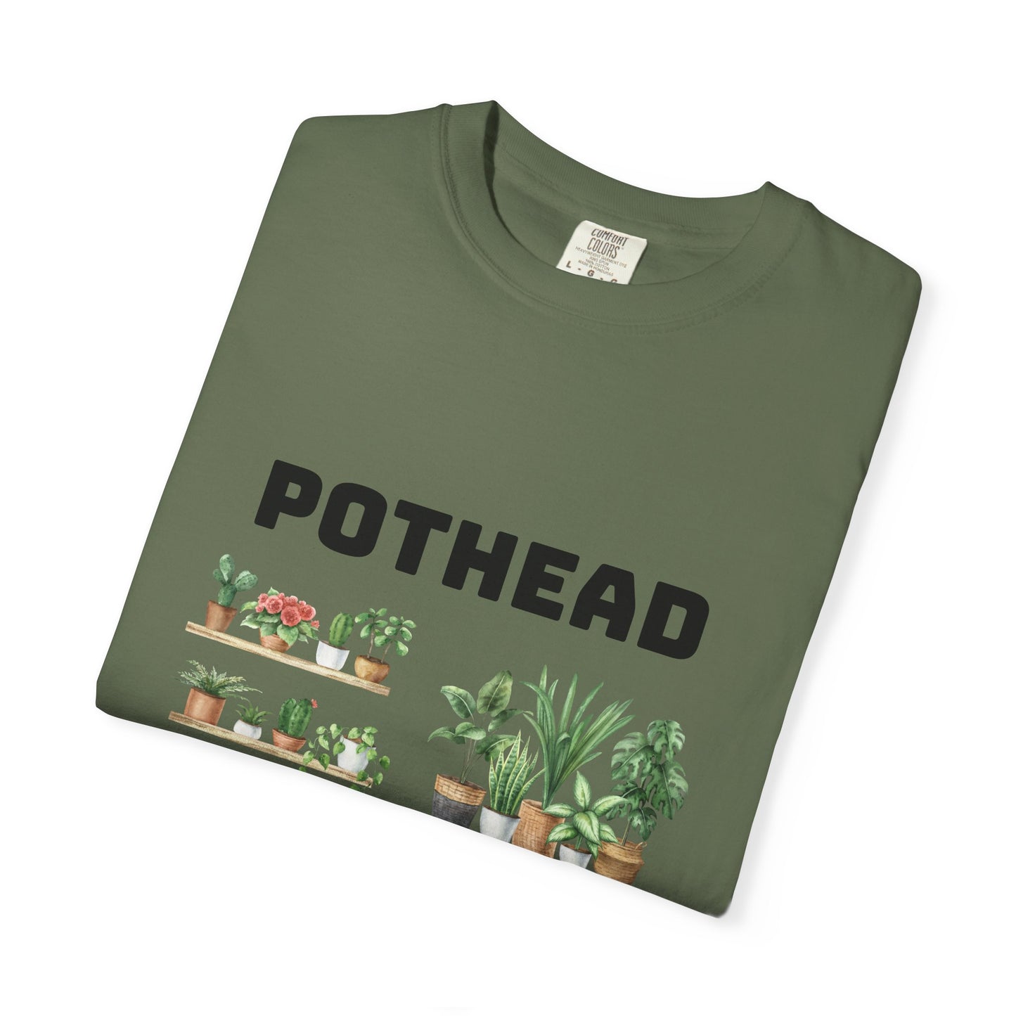 Pothead Graphic Tee, Plant Lover Unisex Shirt, Herb Enthusiast T-shirt, Botanical Print Top, Gardening Gift Apparel