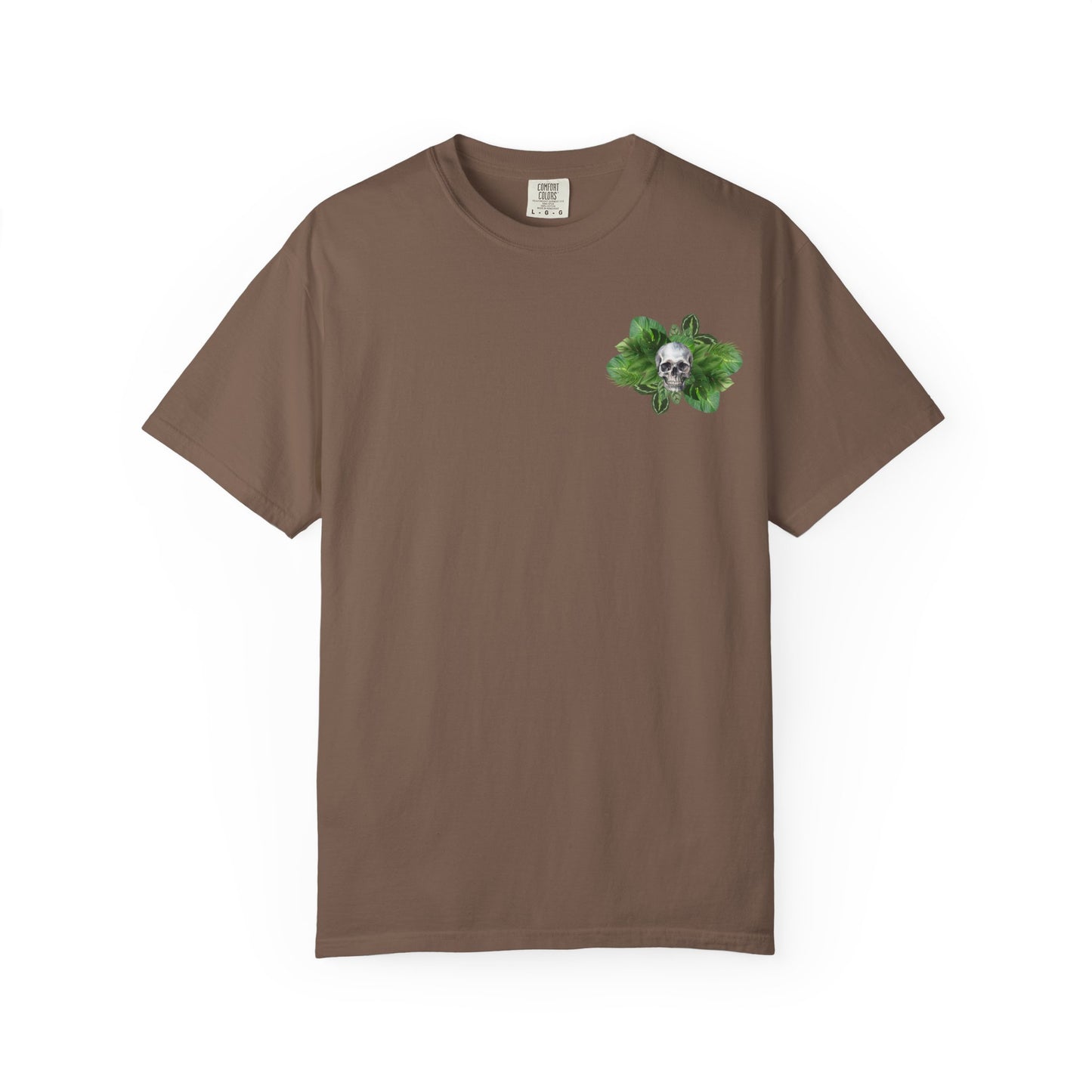 Plant and Skull Graphic Tee, Plant Lover Unisex Shirt, Herb Enthusiast T-shirt, Botanical Print Top, Gardening Gift Apparel