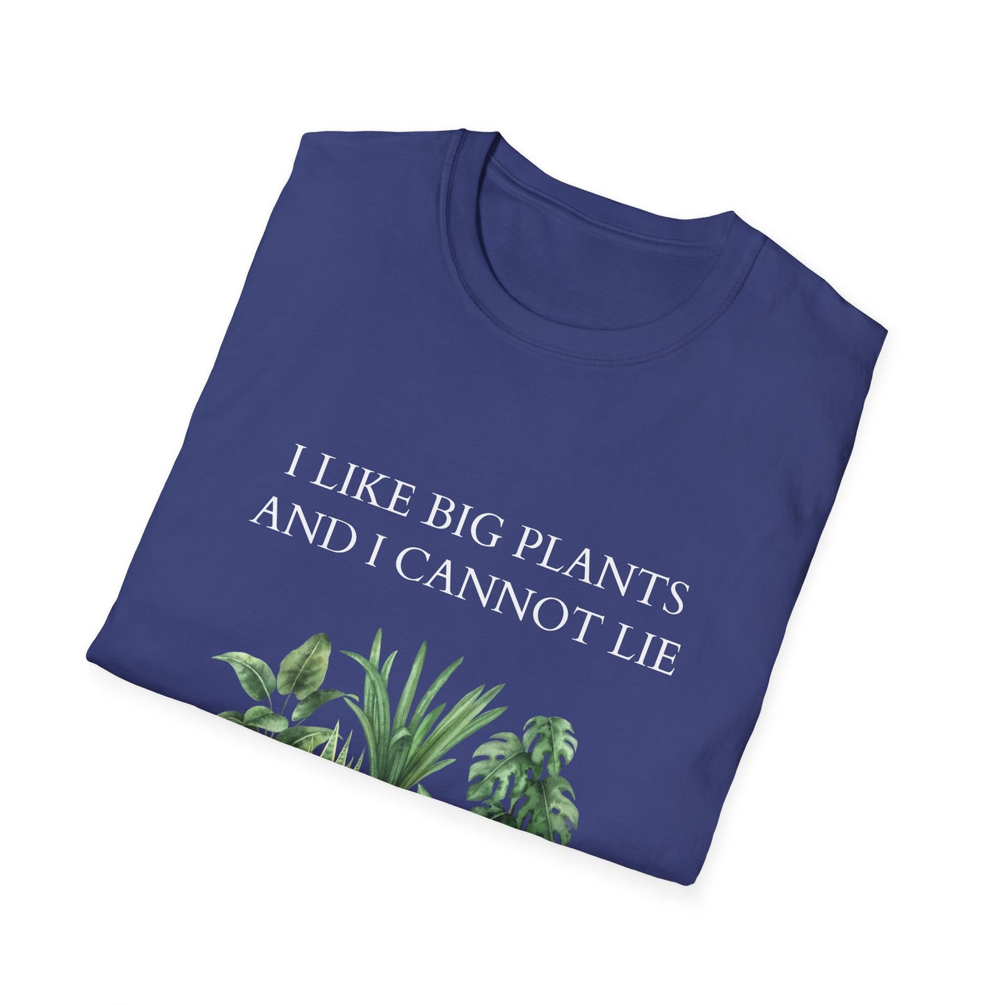 Plant Lover Unisex T-Shirt with Large Plant Graphics - Softstyle T-shirt.