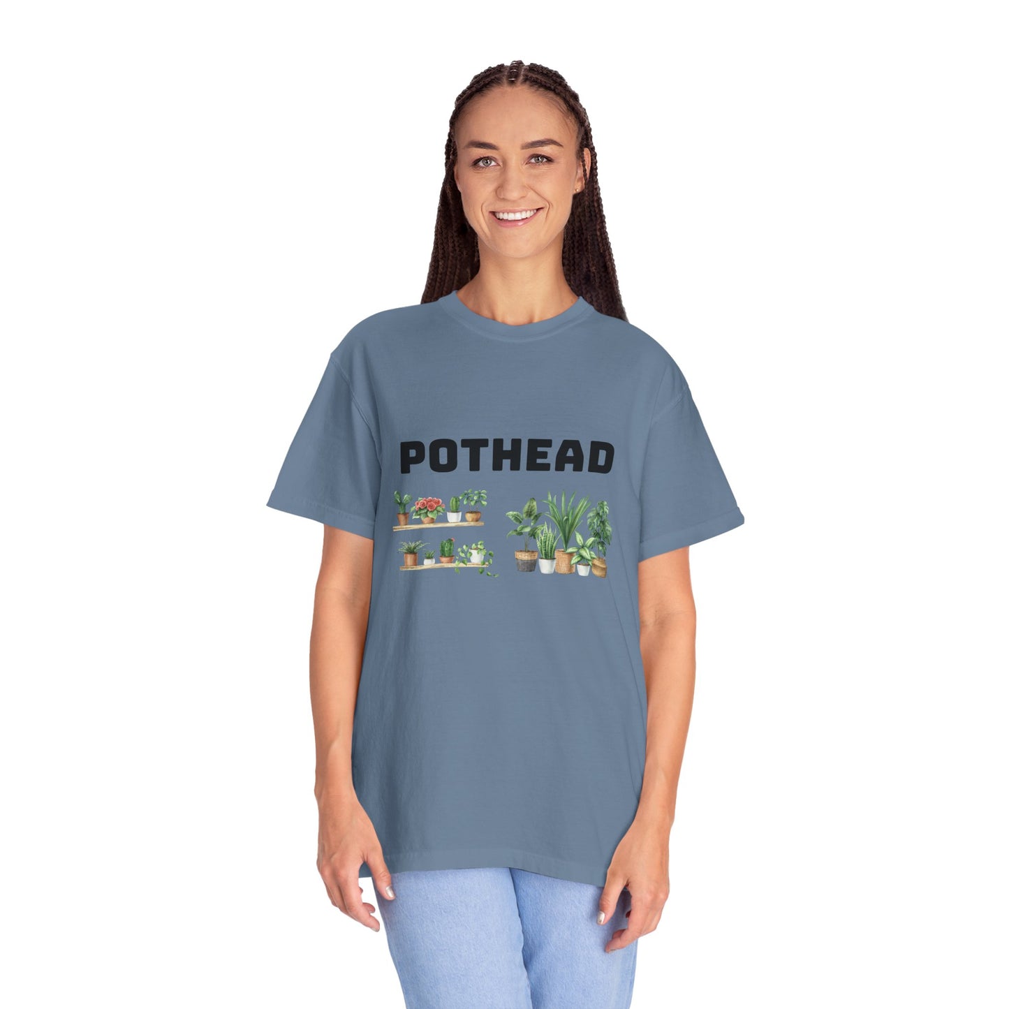 Pothead Graphic Tee, Plant Lover Unisex Shirt, Herb Enthusiast T-shirt, Botanical Print Top, Gardening Gift Apparel