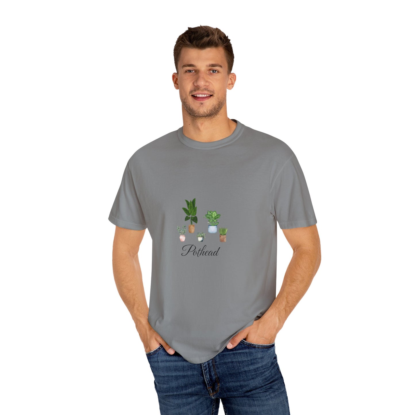 Planted Pots Pothead, Plant Lover Unisex Shirt, Herb Enthusiast T-shirt, Botanical Print Top, Gardening Gift Apparel