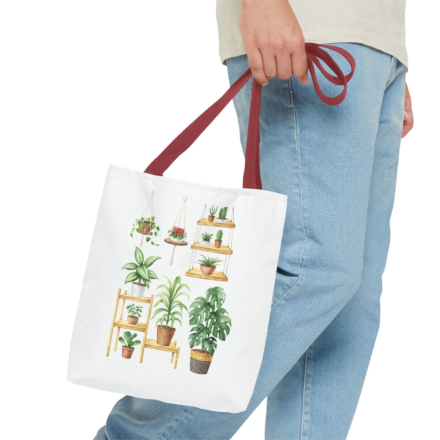 Botanical Plant Tote Bag - Eco-Friendly Shopping, Gift for Gardeners, Houseplant Lovers, Nature Lovers, Plant Decor