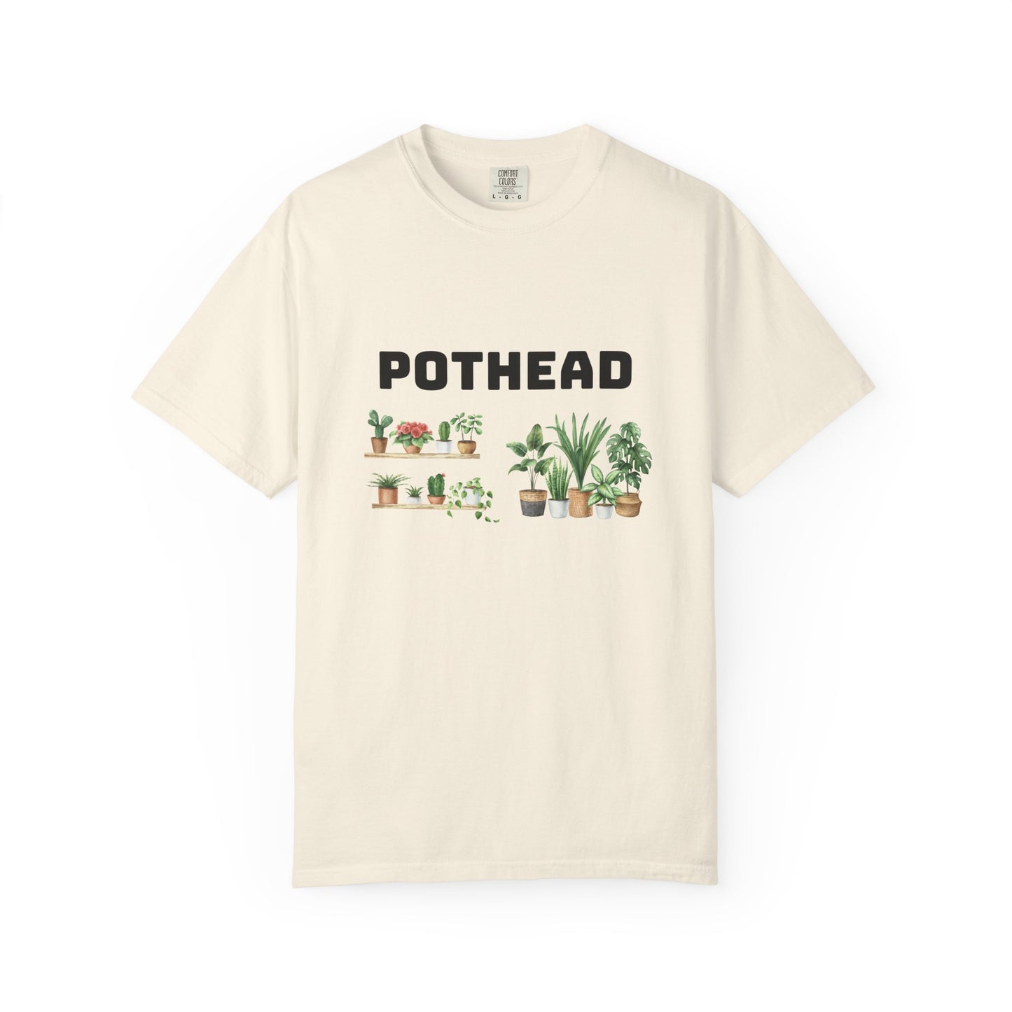 Pothead Graphic Tee, Plant Lover Unisex Shirt, Herb Enthusiast T-shirt, Botanical Print Top, Gardening Gift Apparel