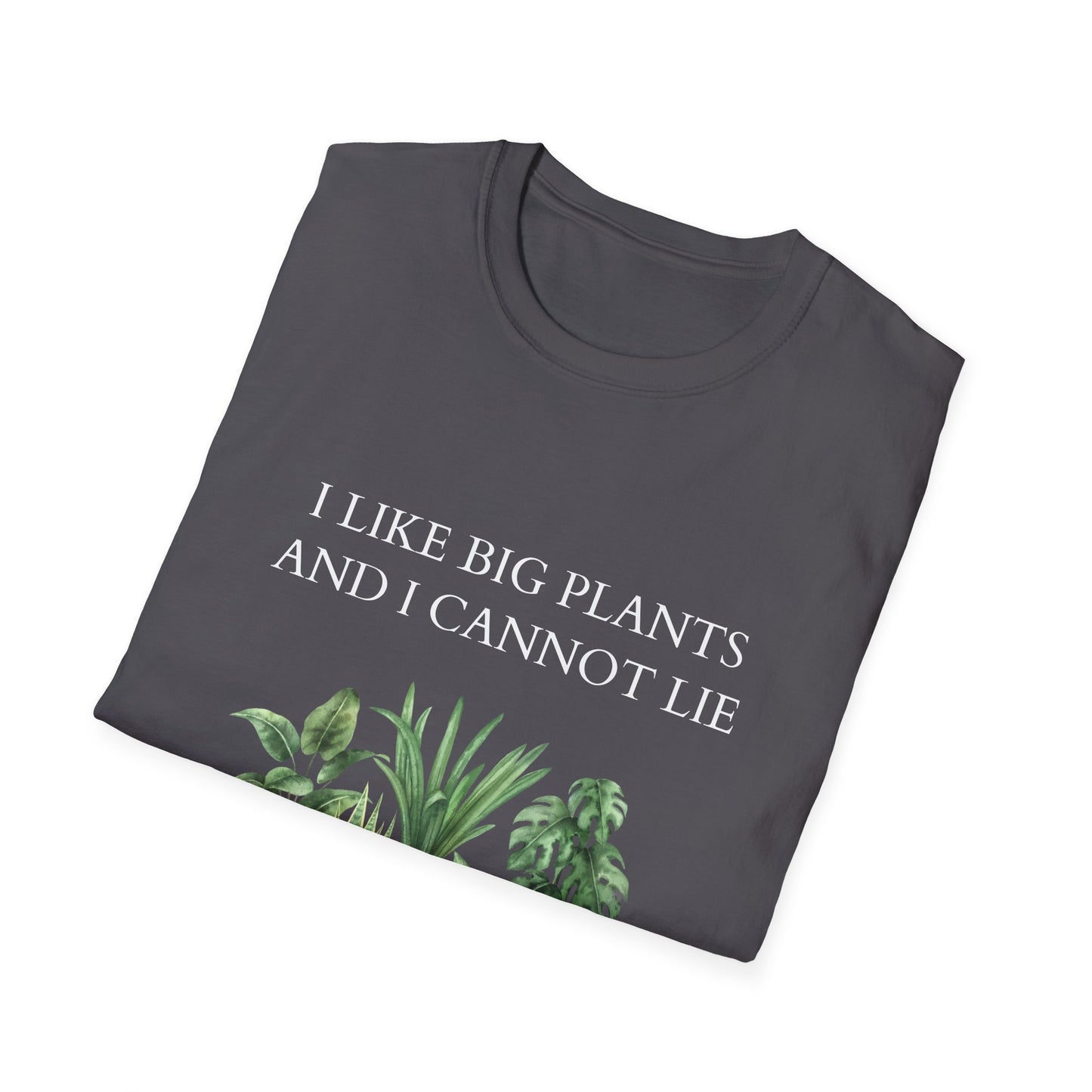 Plant Lover Unisex T-Shirt with Large Plant Graphics - Softstyle T-shirt.