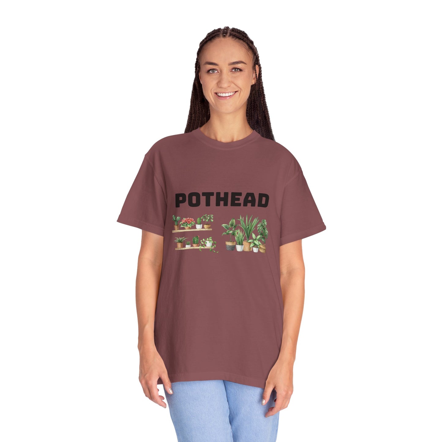 Pothead Graphic Tee, Plant Lover Unisex Shirt, Herb Enthusiast T-shirt, Botanical Print Top, Gardening Gift Apparel