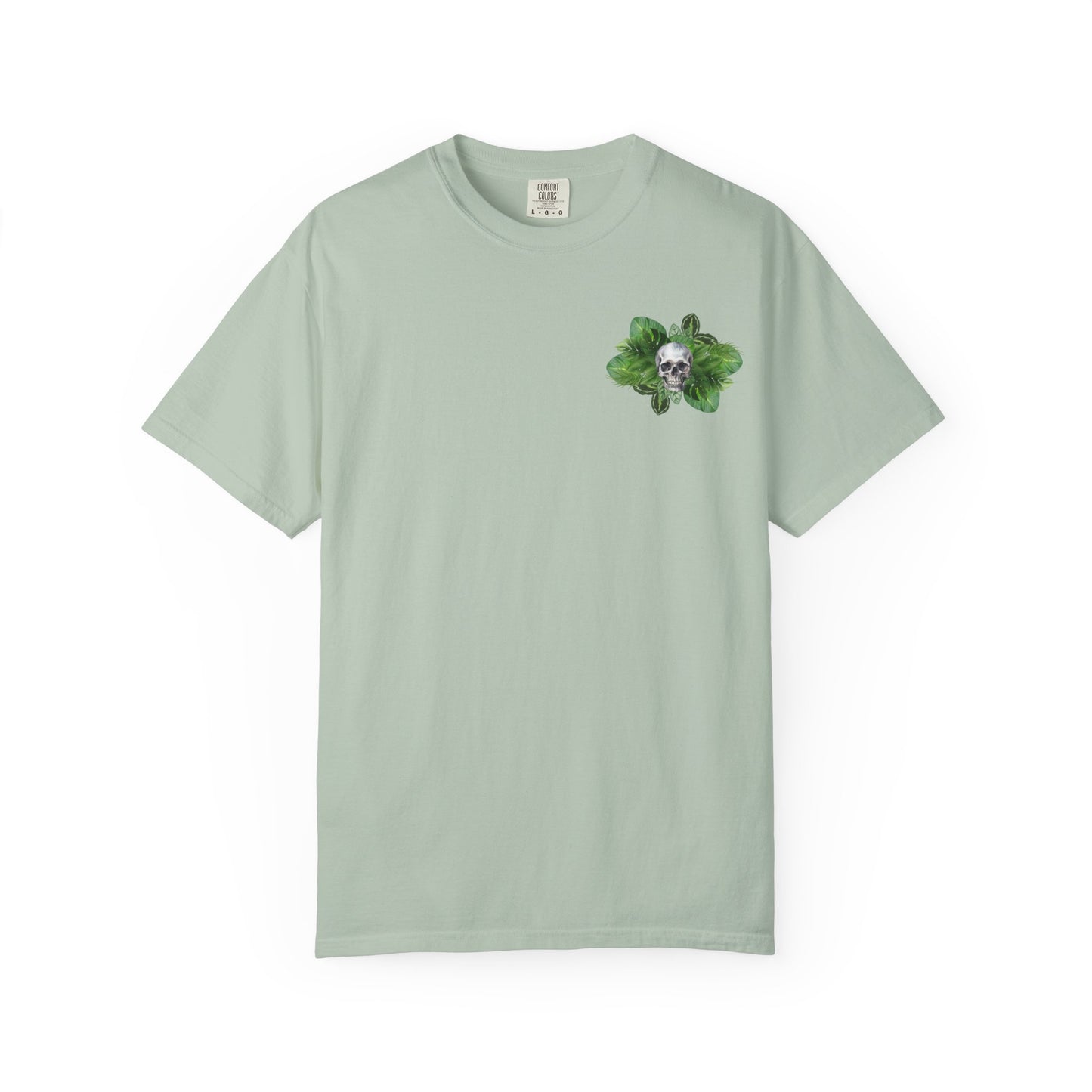 Plant and Skull Graphic Tee, Plant Lover Unisex Shirt, Herb Enthusiast T-shirt, Botanical Print Top, Gardening Gift Apparel