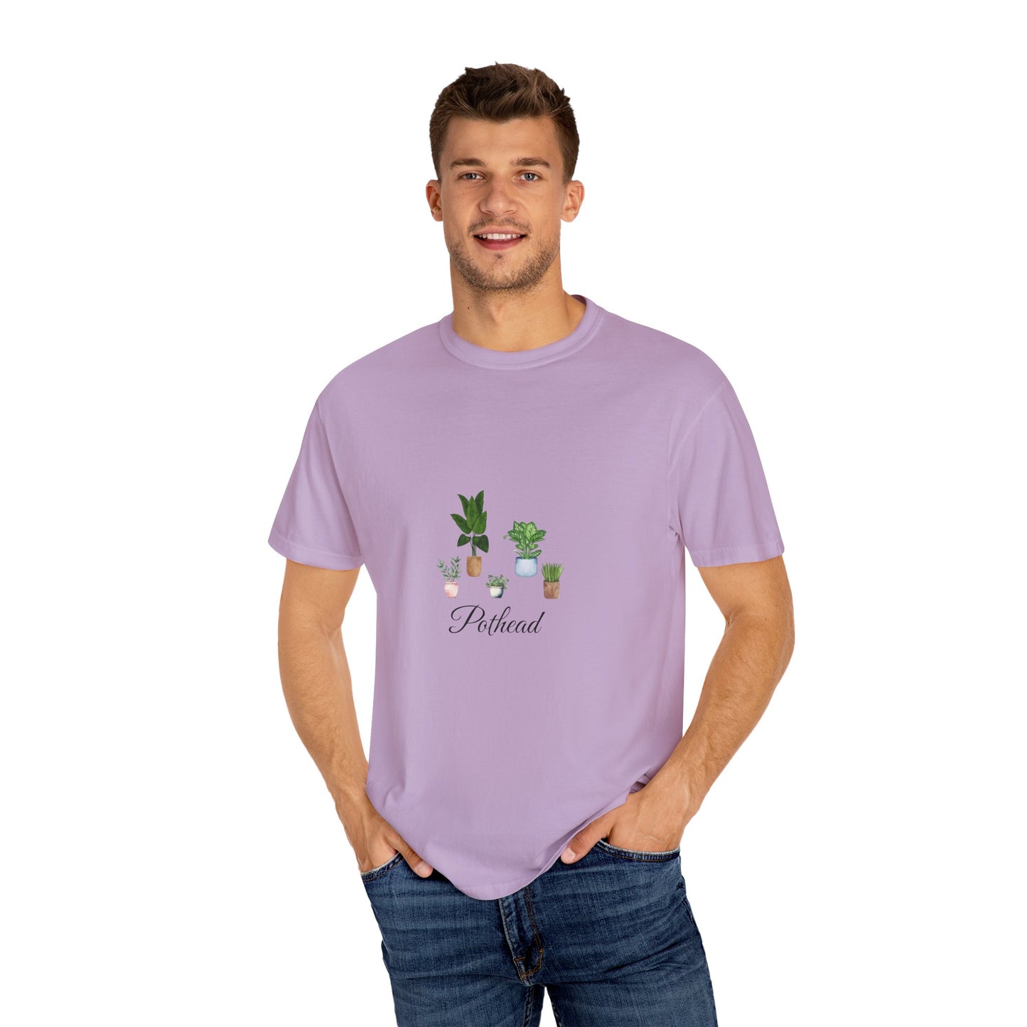 Planted Pots Pothead, Plant Lover Unisex Shirt, Herb Enthusiast T-shirt, Botanical Print Top, Gardening Gift Apparel