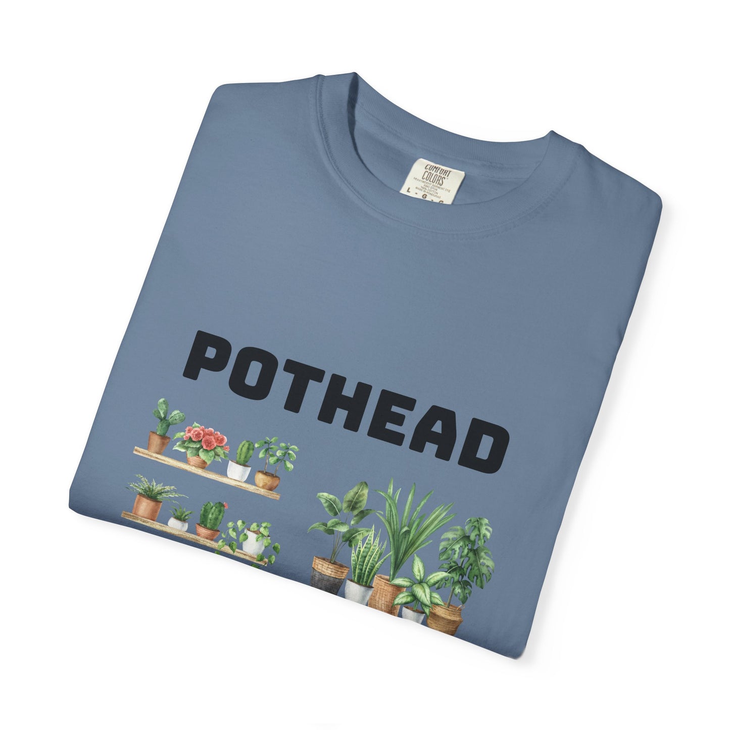 Pothead Graphic Tee, Plant Lover Unisex Shirt, Herb Enthusiast T-shirt, Botanical Print Top, Gardening Gift Apparel