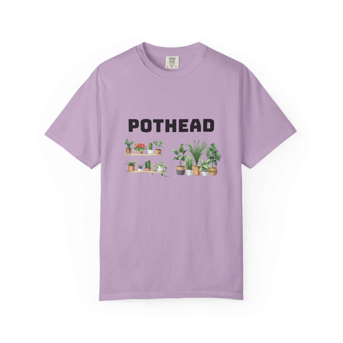 Pothead Graphic Tee, Plant Lover Unisex Shirt, Herb Enthusiast T-shirt, Botanical Print Top, Gardening Gift Apparel