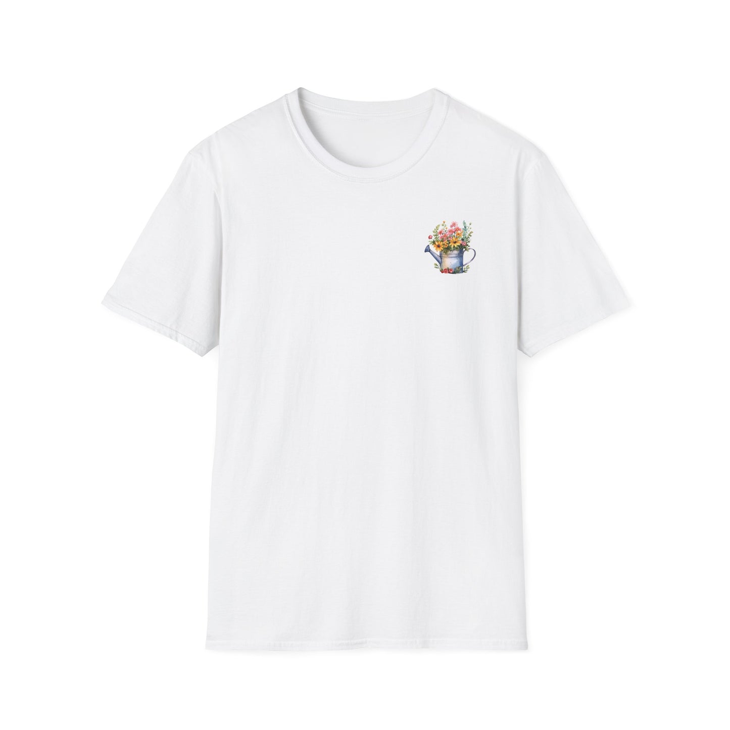 Cute Watering Can Floral Unisex T-Shirt, Gardening Gift, Spring Fashion, Botanical Tee, Birthday Present, Eco-Friendly Style