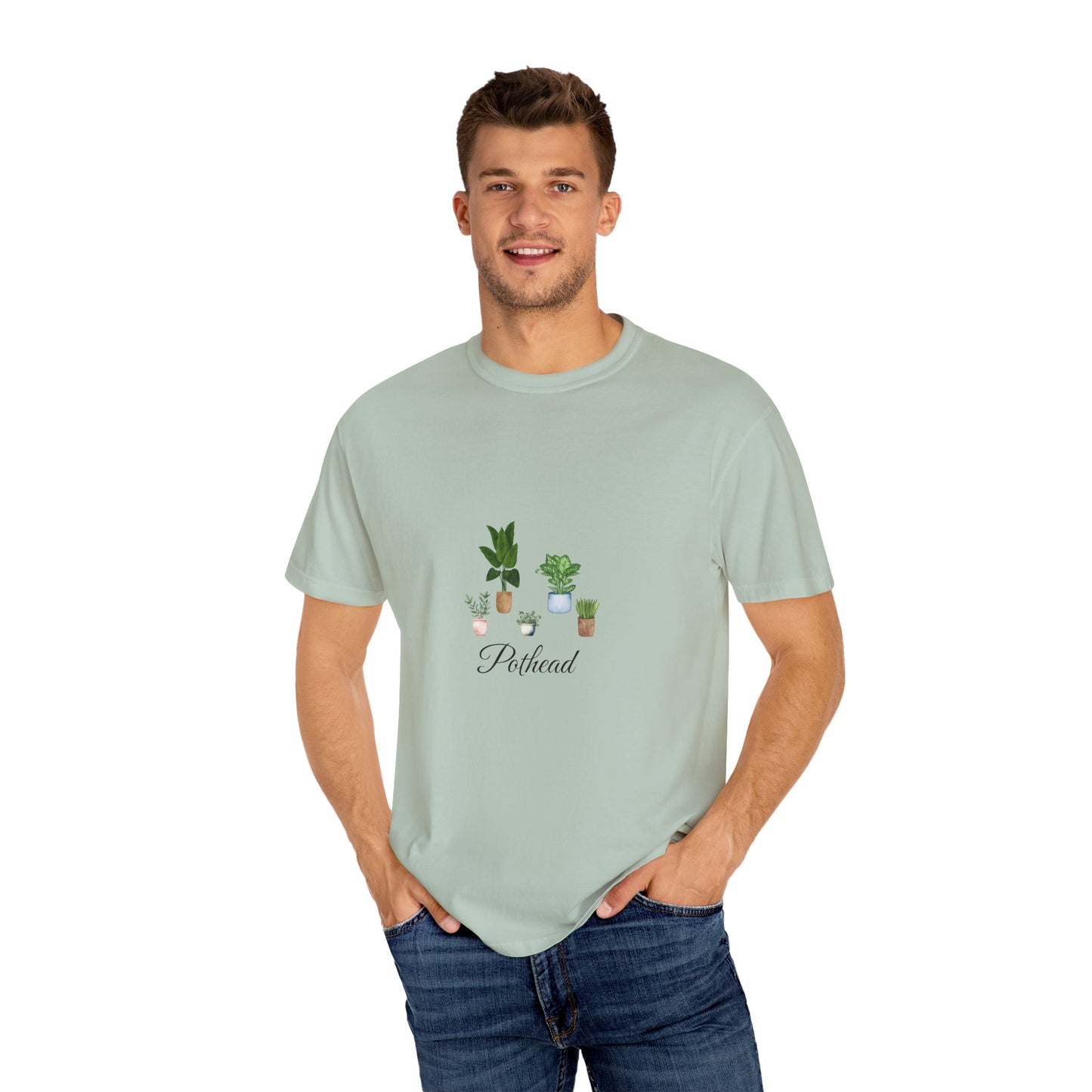 Planted Pots Pothead, Plant Lover Unisex Shirt, Herb Enthusiast T-shirt, Botanical Print Top, Gardening Gift Apparel