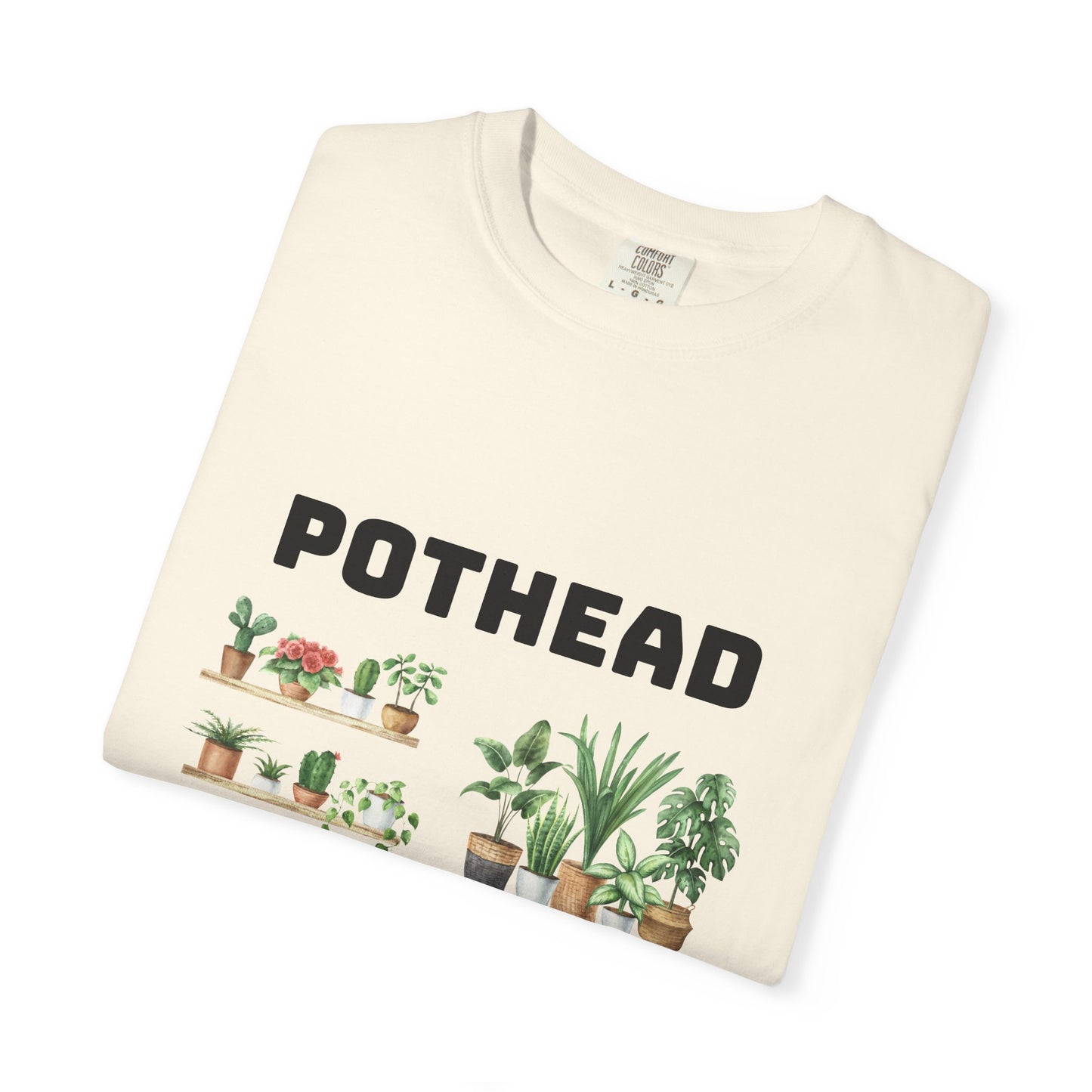 Pothead Graphic Tee, Plant Lover Unisex Shirt, Herb Enthusiast T-shirt, Botanical Print Top, Gardening Gift Apparel