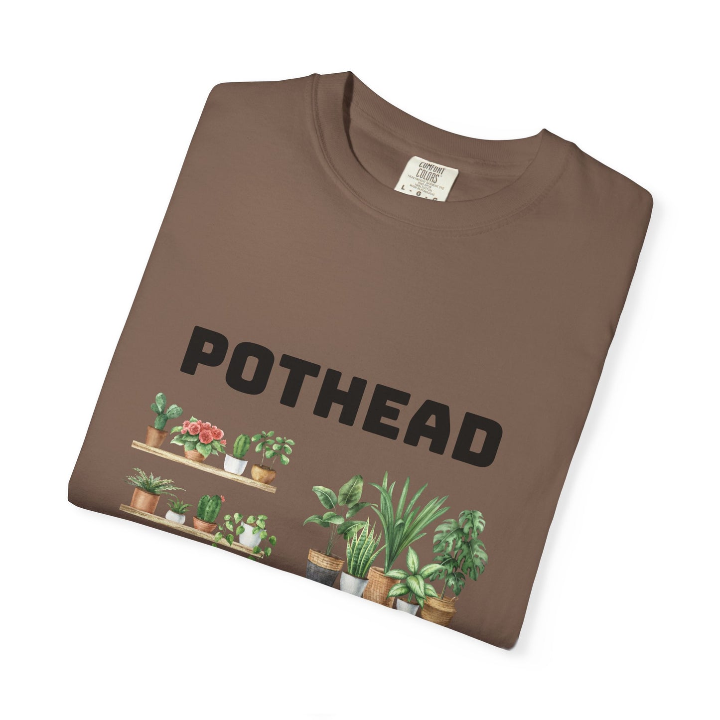 Pothead Graphic Tee, Plant Lover Unisex Shirt, Herb Enthusiast T-shirt, Botanical Print Top, Gardening Gift Apparel