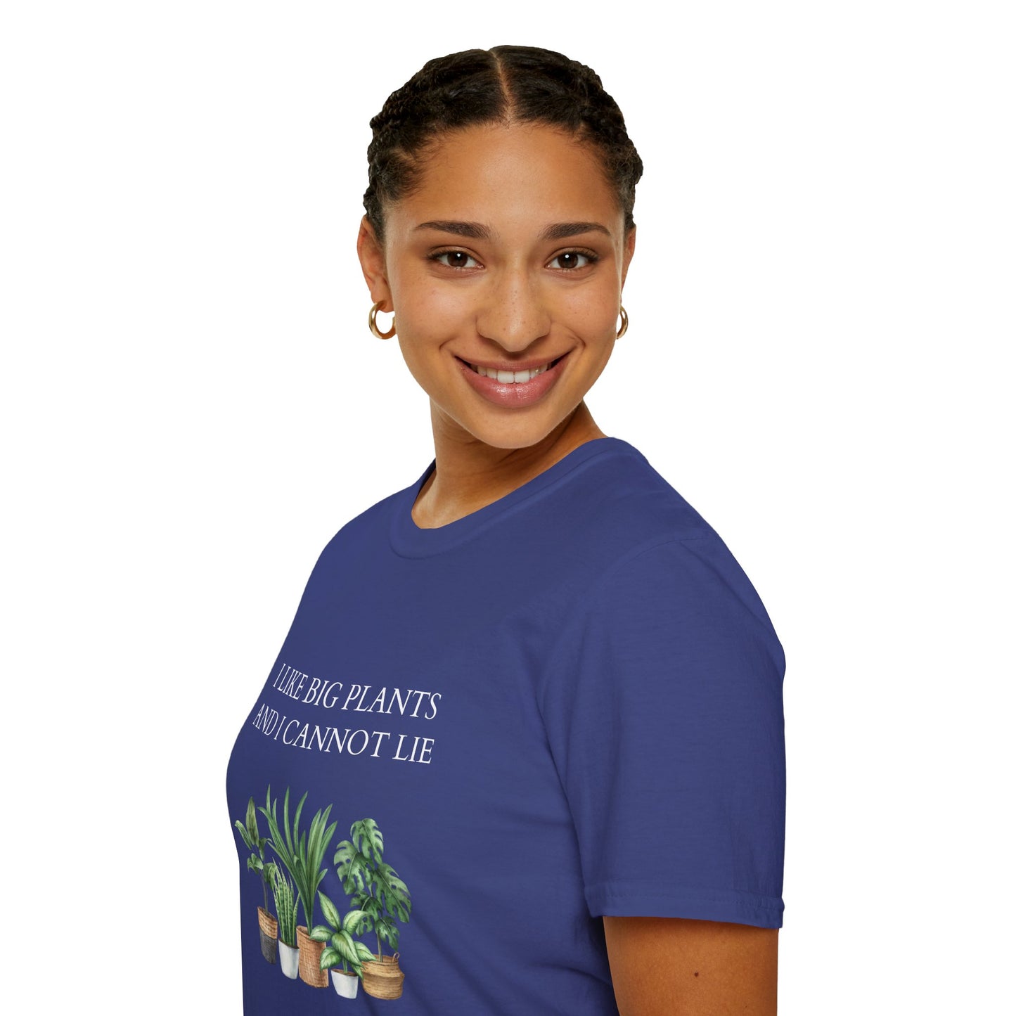 Plant Lover Unisex T-Shirt with Large Plant Graphics - Softstyle T-shirt.