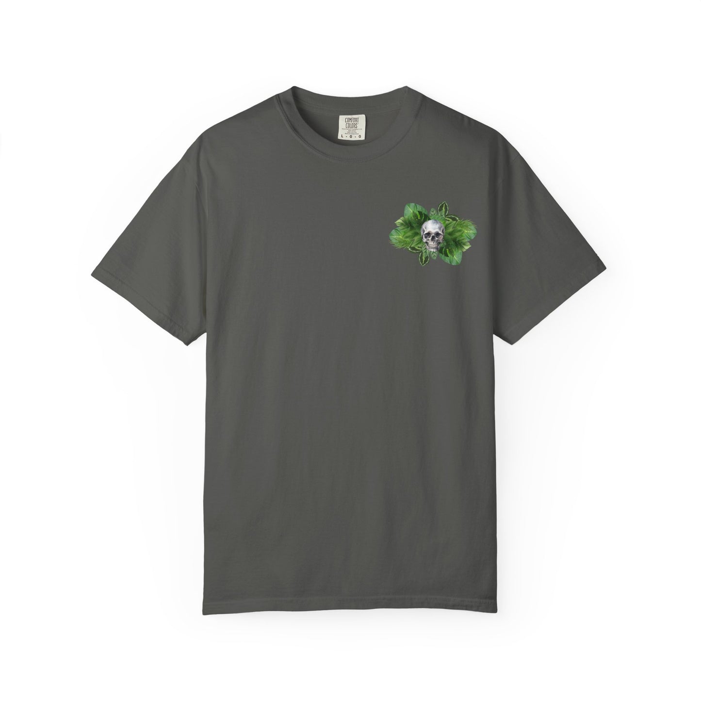 Plant and Skull Graphic Tee, Plant Lover Unisex Shirt, Herb Enthusiast T-shirt, Botanical Print Top, Gardening Gift Apparel