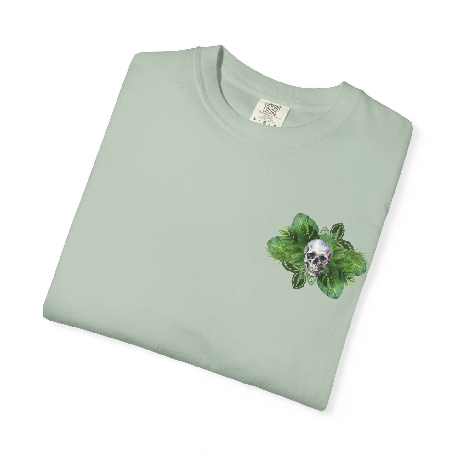 Plant and Skull Graphic Tee, Plant Lover Unisex Shirt, Herb Enthusiast T-shirt, Botanical Print Top, Gardening Gift Apparel