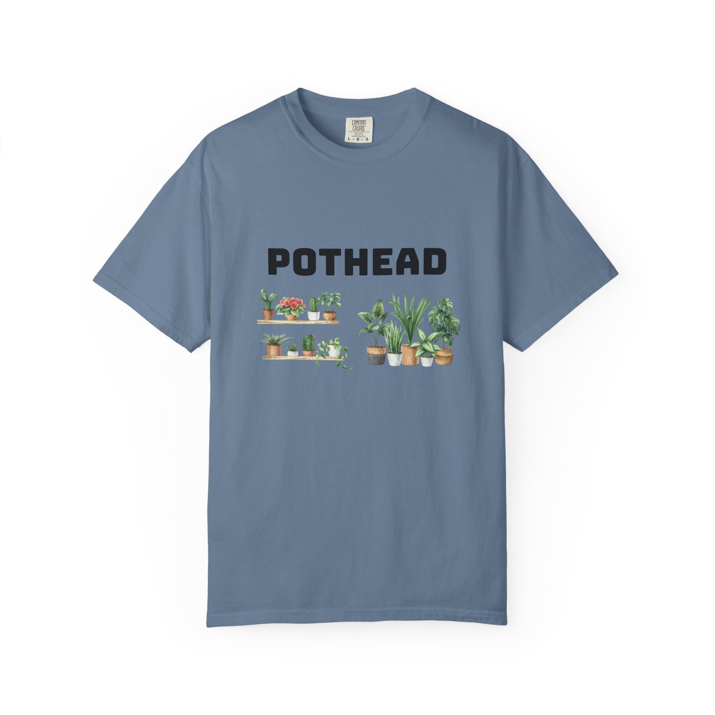 Pothead Graphic Tee, Plant Lover Unisex Shirt, Herb Enthusiast T-shirt, Botanical Print Top, Gardening Gift Apparel