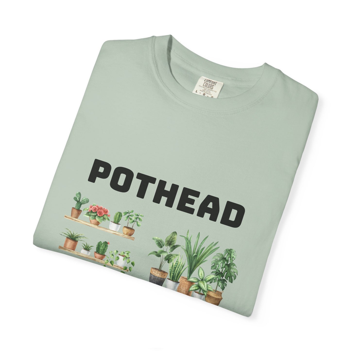 Pothead Graphic Tee, Plant Lover Unisex Shirt, Herb Enthusiast T-shirt, Botanical Print Top, Gardening Gift Apparel