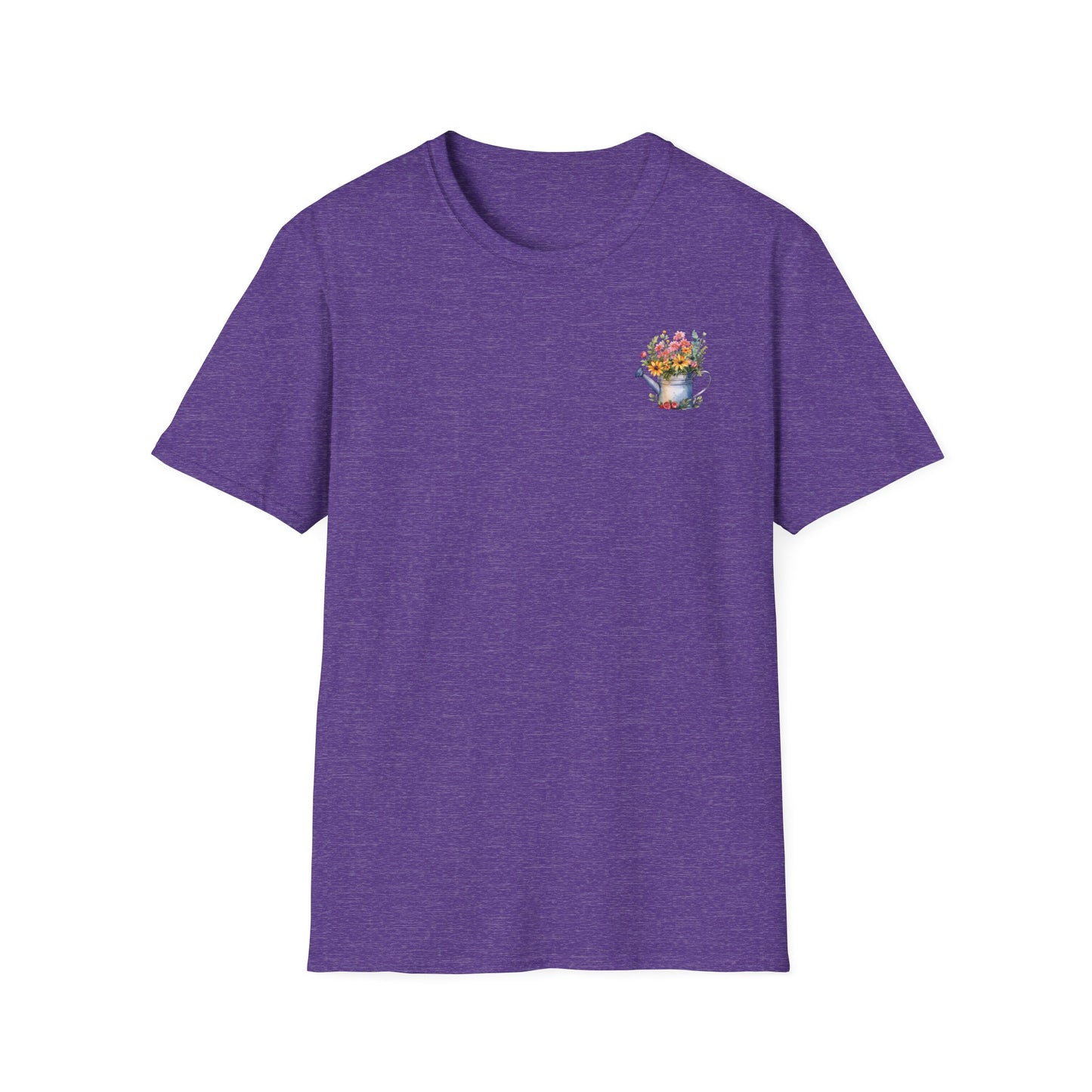 Cute Watering Can Floral Unisex T-Shirt, Gardening Gift, Spring Fashion, Botanical Tee, Birthday Present, Eco-Friendly Style
