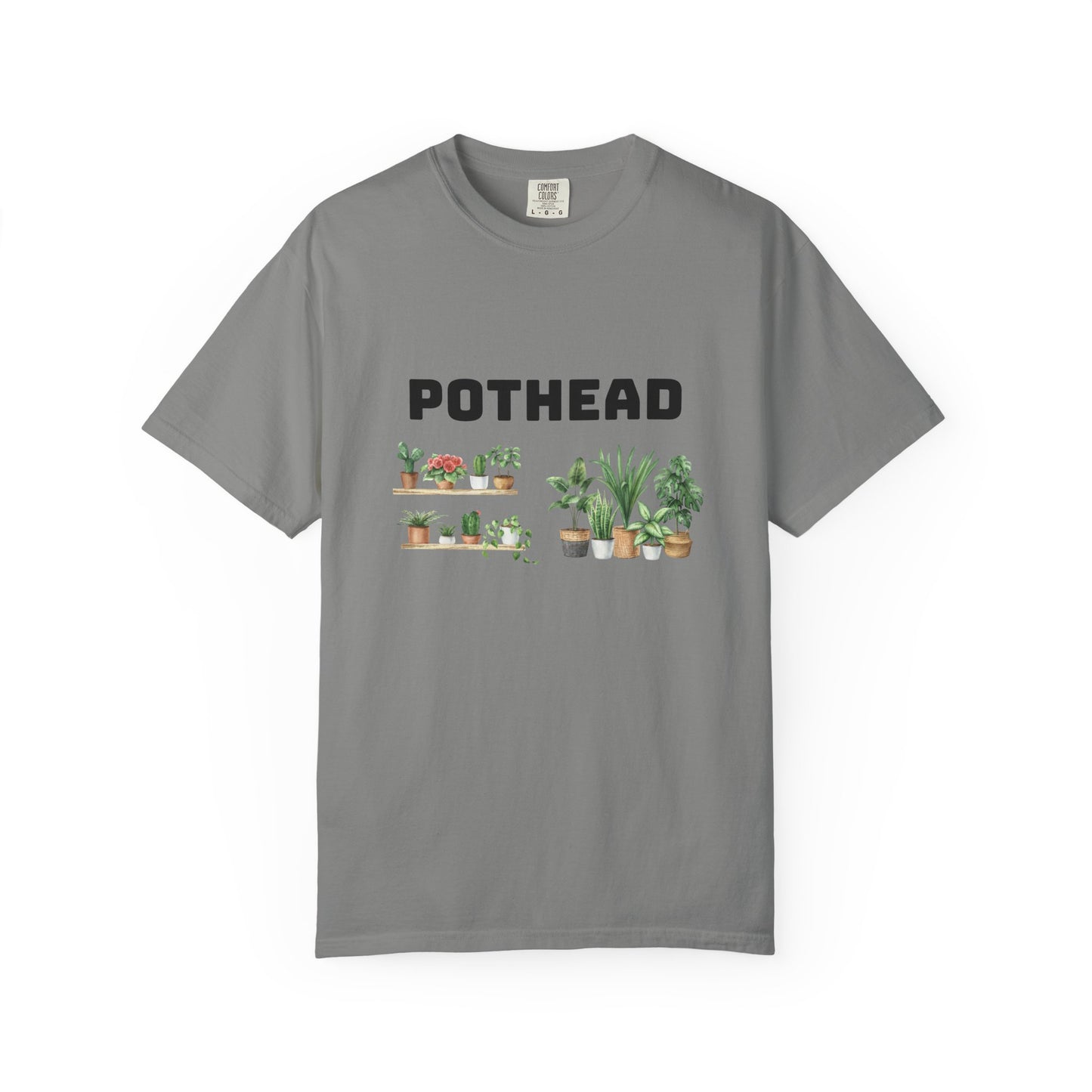 Pothead Graphic Tee, Plant Lover Unisex Shirt, Herb Enthusiast T-shirt, Botanical Print Top, Gardening Gift Apparel