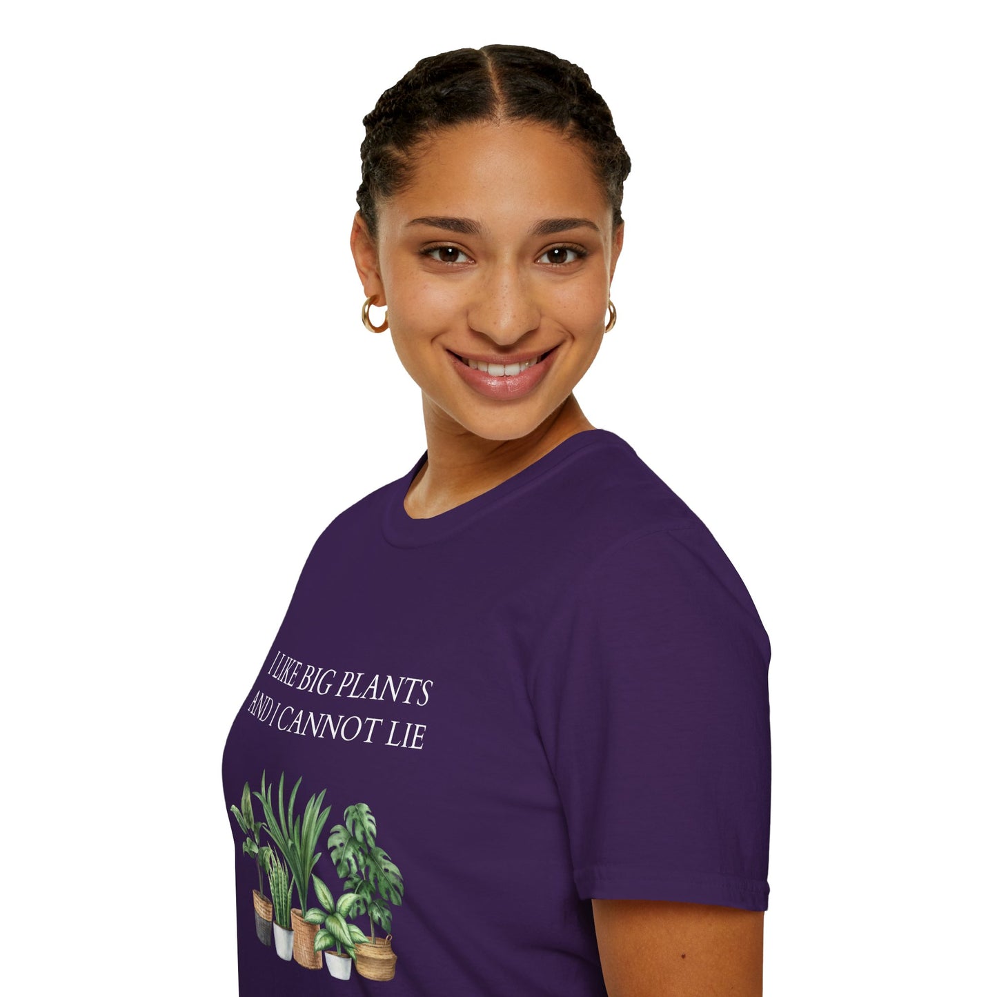 Plant Lover Unisex T-Shirt with Large Plant Graphics - Softstyle T-shirt.