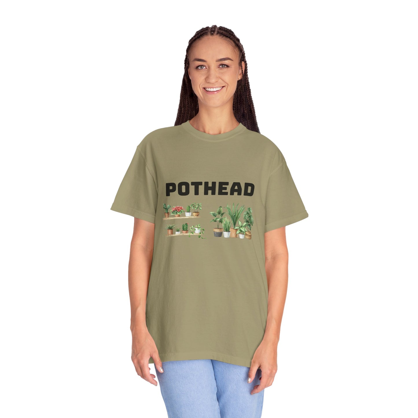 Pothead Graphic Tee, Plant Lover Unisex Shirt, Herb Enthusiast T-shirt, Botanical Print Top, Gardening Gift Apparel