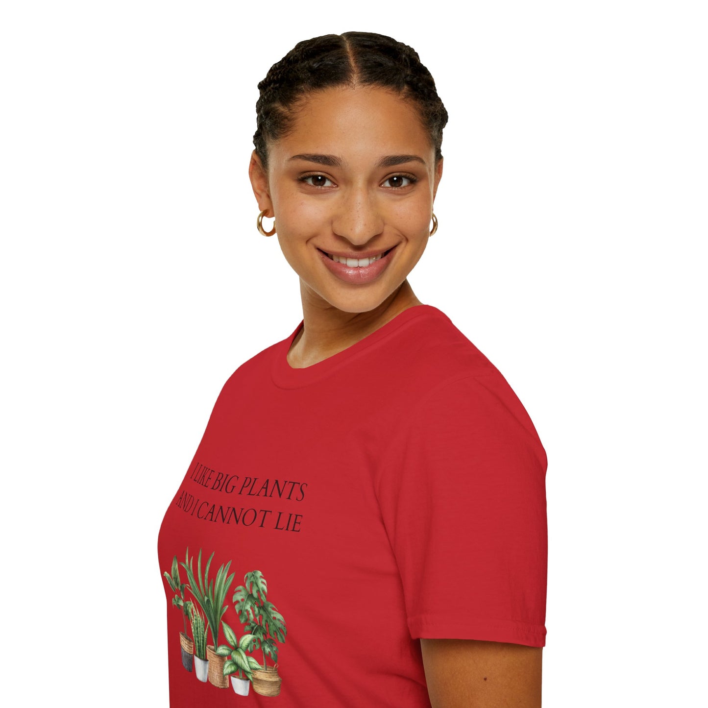 Plant Lover Unisex T-Shirt with Large Plant Graphics - Softstyle T-shirt.