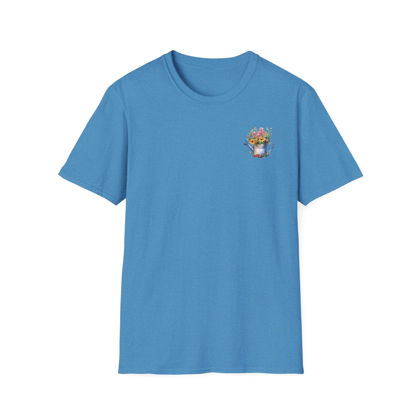 Cute Watering Can Floral Unisex T-Shirt, Gardening Gift, Spring Fashion, Botanical Tee, Birthday Present, Eco-Friendly Style