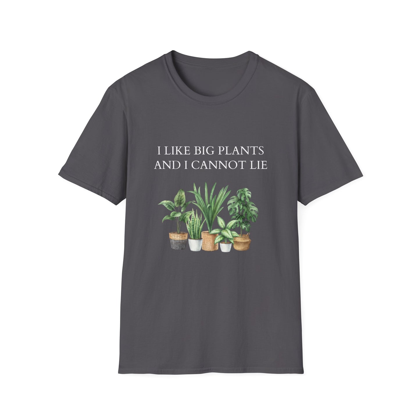 Plant Lover Unisex T-Shirt with Large Plant Graphics - Softstyle T-shirt.