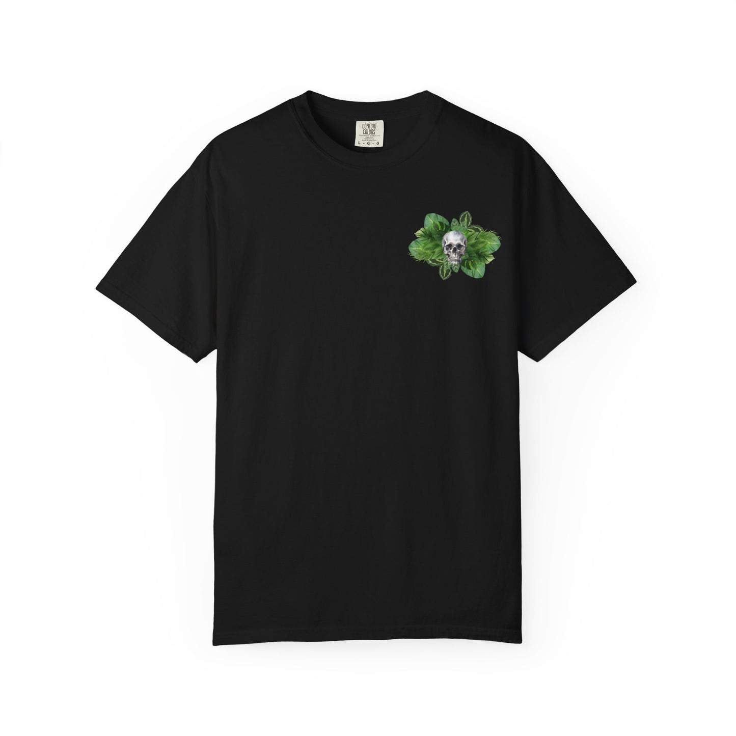 Plant and Skull Graphic Tee, Plant Lover Unisex Shirt, Herb Enthusiast T-shirt, Botanical Print Top, Gardening Gift Apparel