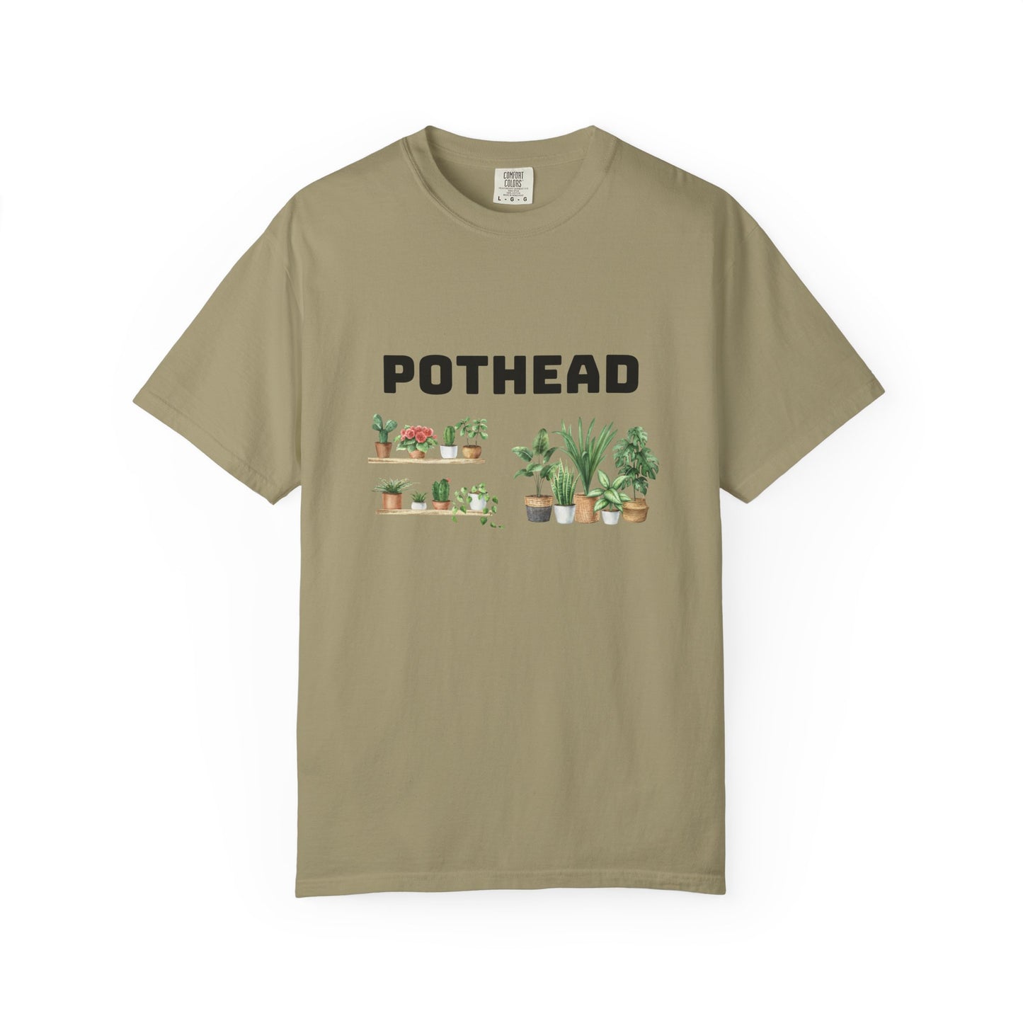 Pothead Graphic Tee, Plant Lover Unisex Shirt, Herb Enthusiast T-shirt, Botanical Print Top, Gardening Gift Apparel