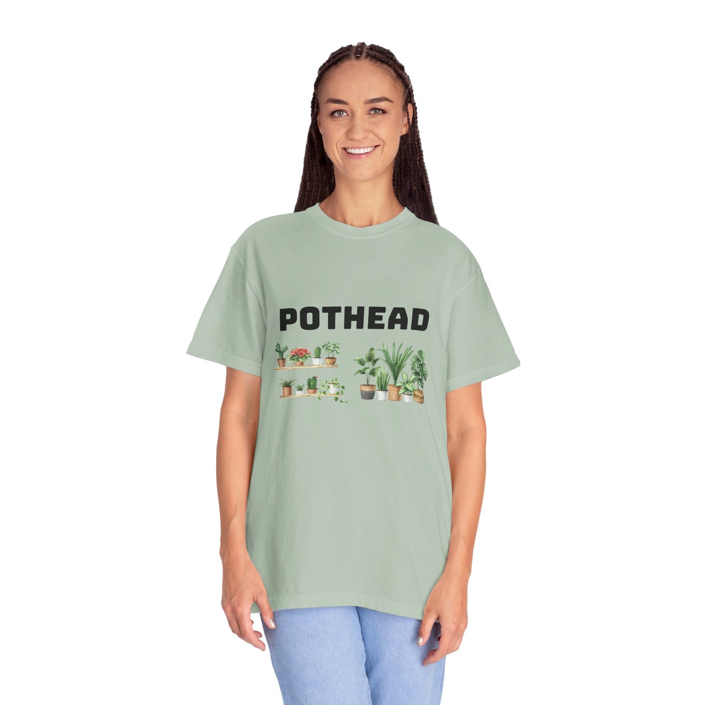 Pothead Graphic Tee, Plant Lover Unisex Shirt, Herb Enthusiast T-shirt, Botanical Print Top, Gardening Gift Apparel