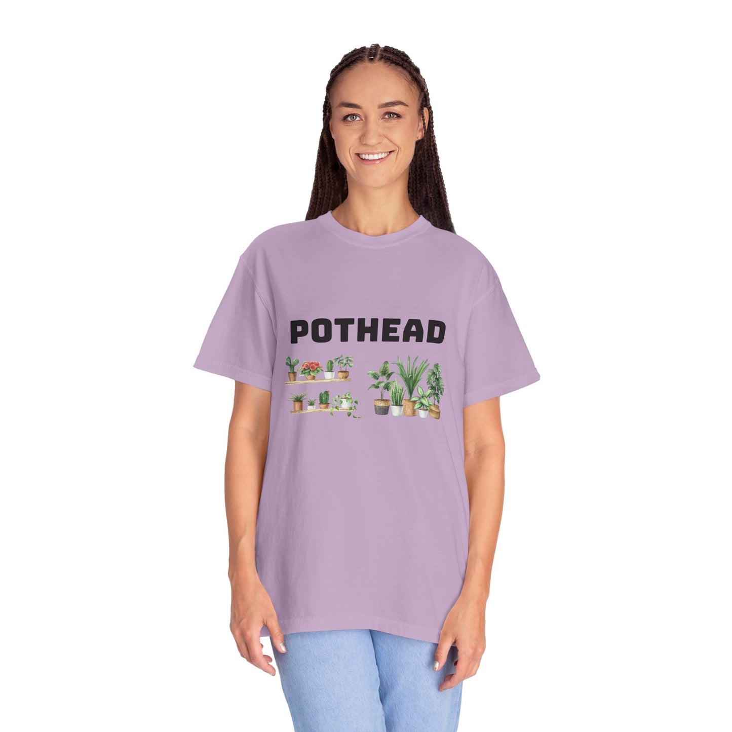 Pothead Graphic Tee, Plant Lover Unisex Shirt, Herb Enthusiast T-shirt, Botanical Print Top, Gardening Gift Apparel
