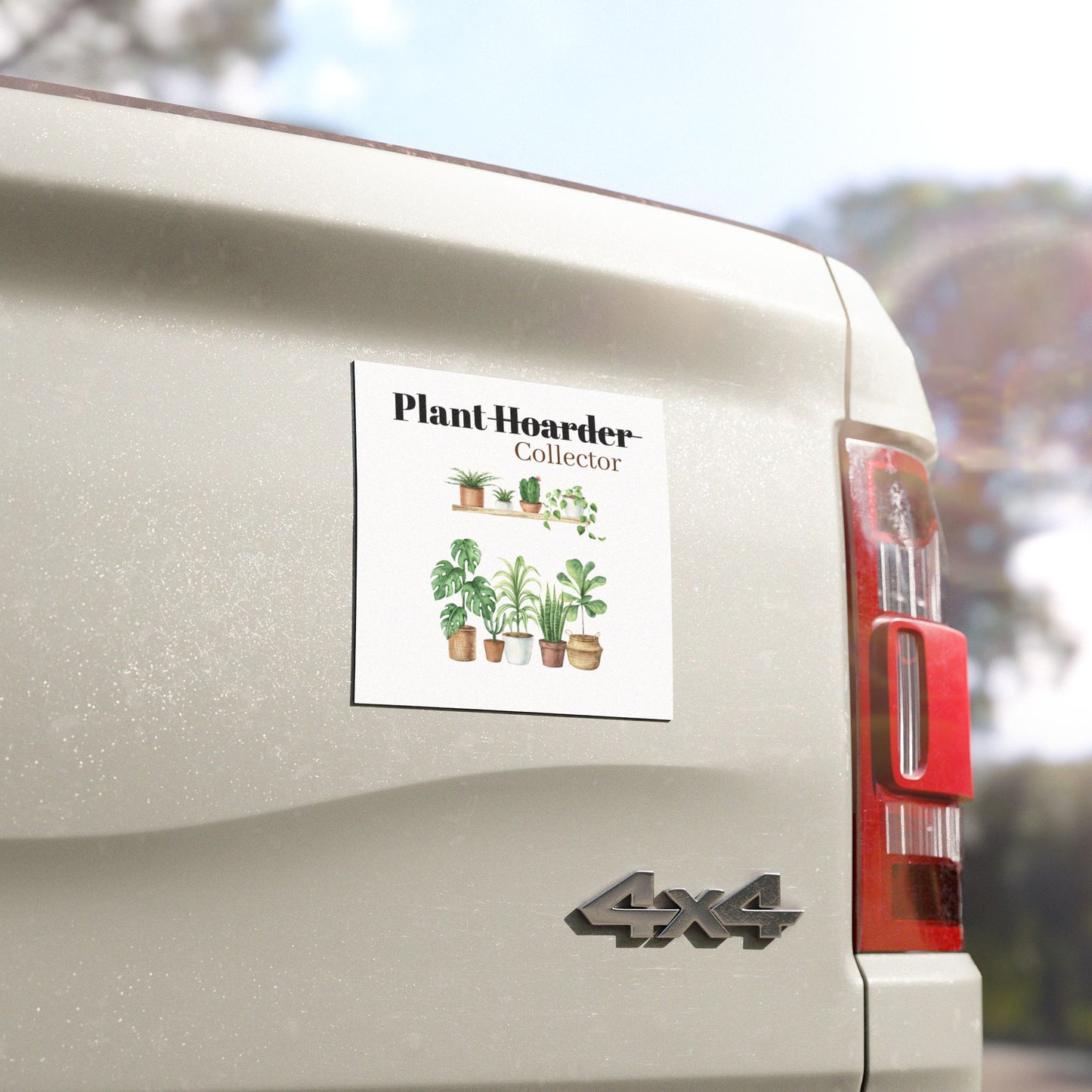 Plant Enthusiast Car Magnets, Plant Lover Car Decor, Grow Green Gifts, Gardening Enthusiast Accessory, Funny Vehicle Stickers