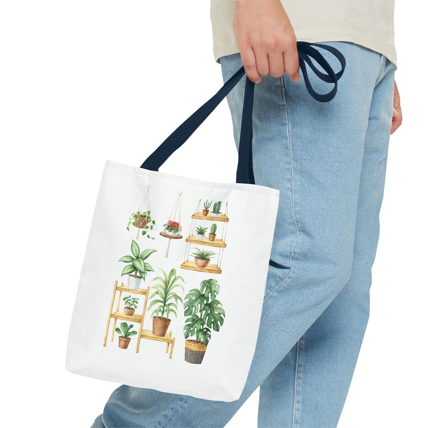 Botanical Plant Tote Bag - Eco-Friendly Shopping, Gift for Gardeners, Houseplant Lovers, Nature Lovers, Plant Decor