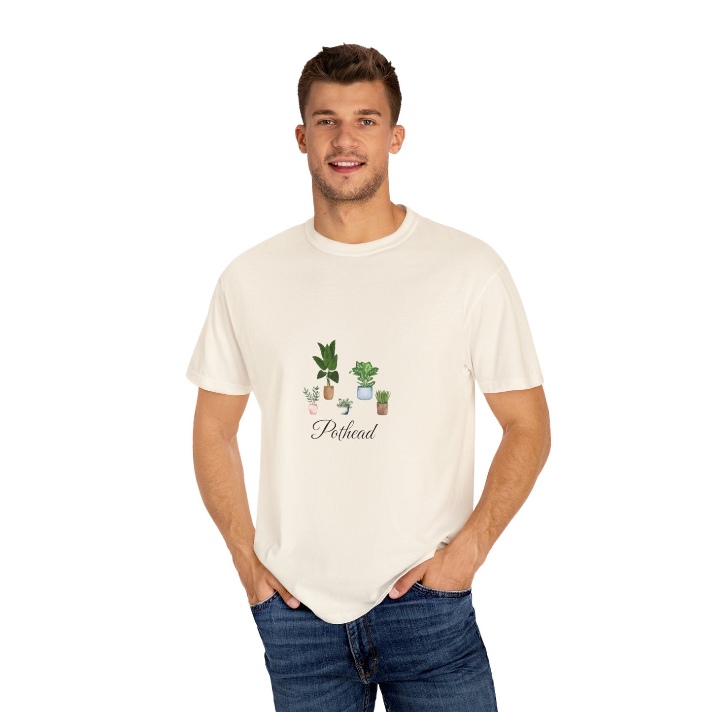 Planted Pots Pothead, Plant Lover Unisex Shirt, Herb Enthusiast T-shirt, Botanical Print Top, Gardening Gift Apparel