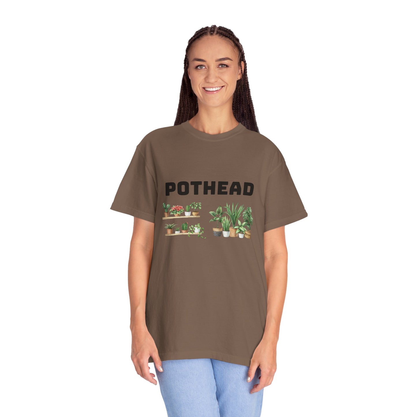 Pothead Graphic Tee, Plant Lover Unisex Shirt, Herb Enthusiast T-shirt, Botanical Print Top, Gardening Gift Apparel
