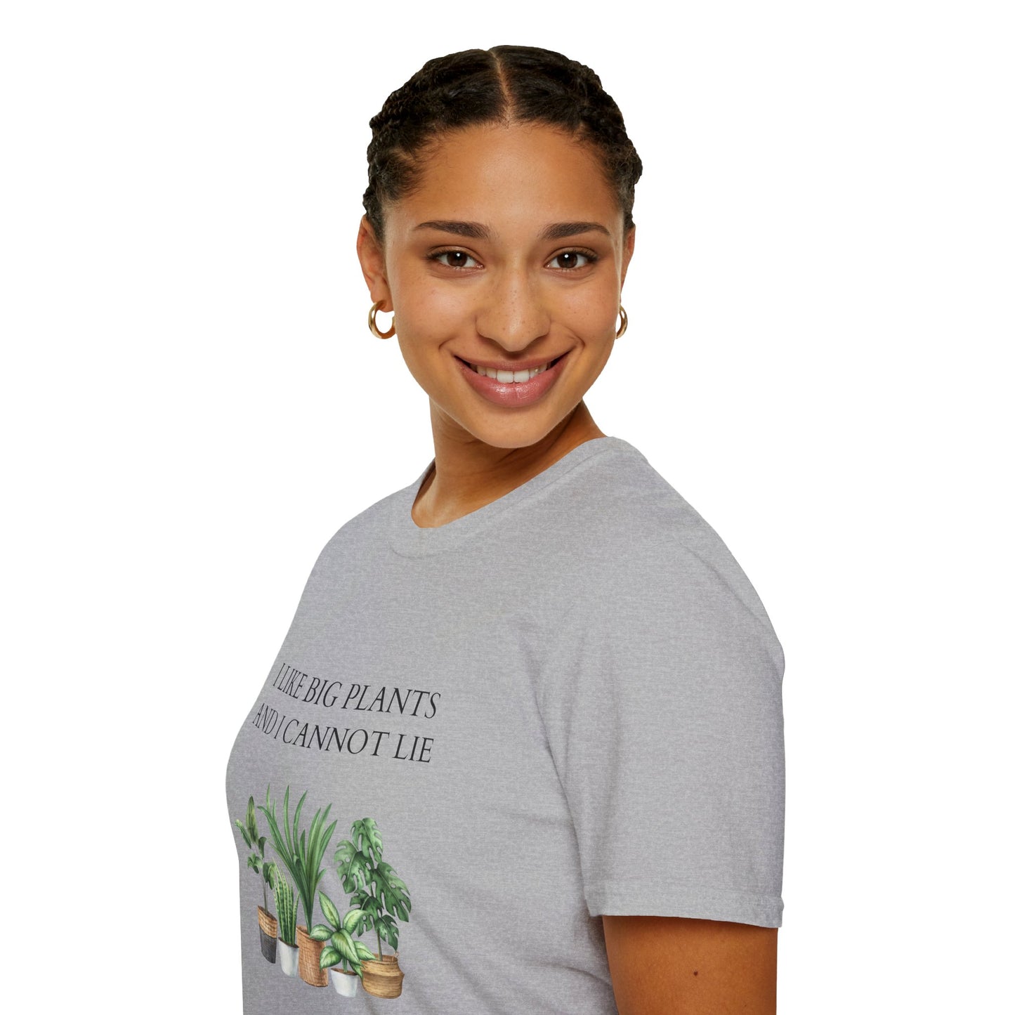 Plant Lover Unisex T-Shirt with Large Plant Graphics - Softstyle T-shirt.