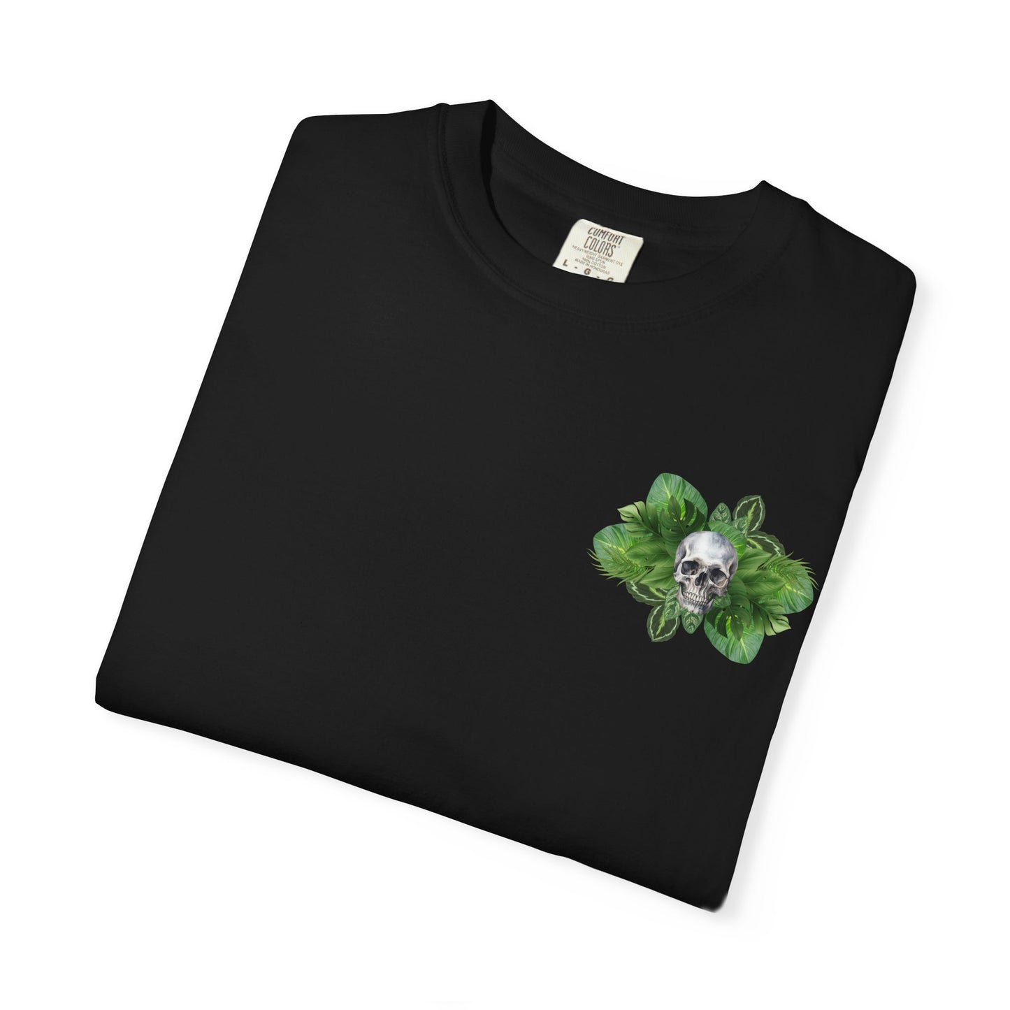 Plant and Skull Graphic Tee, Plant Lover Unisex Shirt, Herb Enthusiast T-shirt, Botanical Print Top, Gardening Gift Apparel