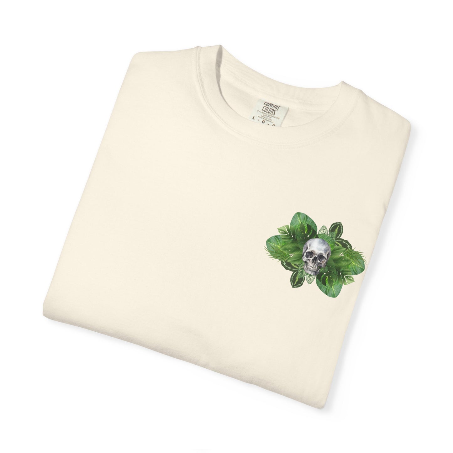 Plant and Skull Graphic Tee, Plant Lover Unisex Shirt, Herb Enthusiast T-shirt, Botanical Print Top, Gardening Gift Apparel