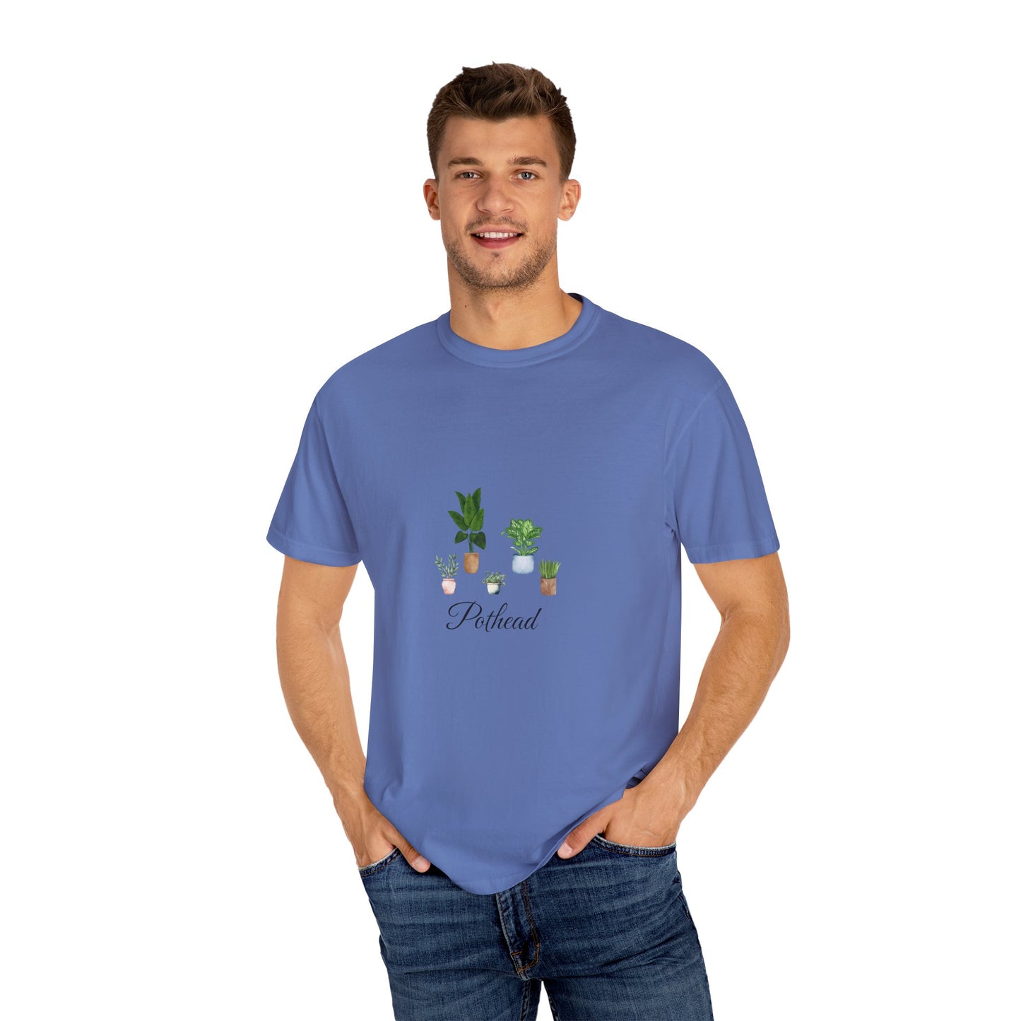 Planted Pots Pothead, Plant Lover Unisex Shirt, Herb Enthusiast T-shirt, Botanical Print Top, Gardening Gift Apparel