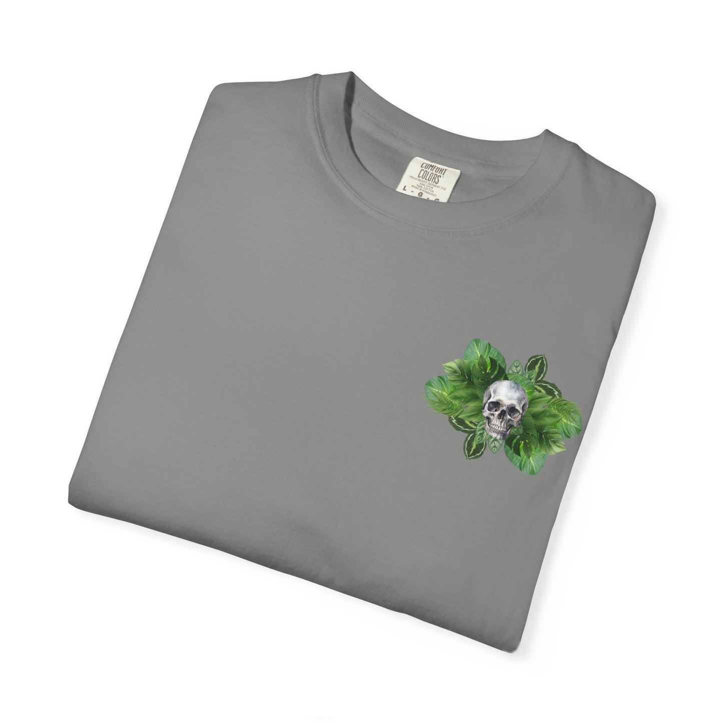 Plant and Skull Graphic Tee, Plant Lover Unisex Shirt, Herb Enthusiast T-shirt, Botanical Print Top, Gardening Gift Apparel